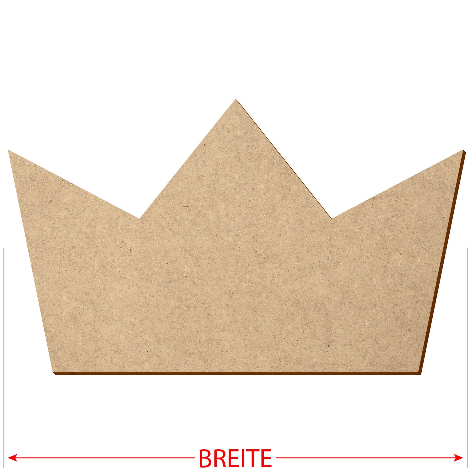 Krone V4 MDF Zuschnitt 3-50cm Größe