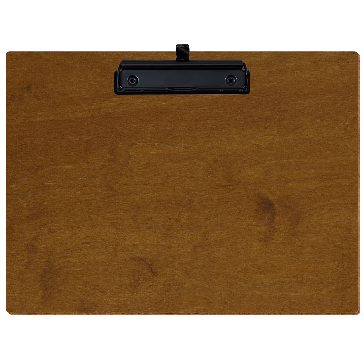 Klemmbrett Standardform Teak A4 querkant Stifthalter Bügelklemme schwarz