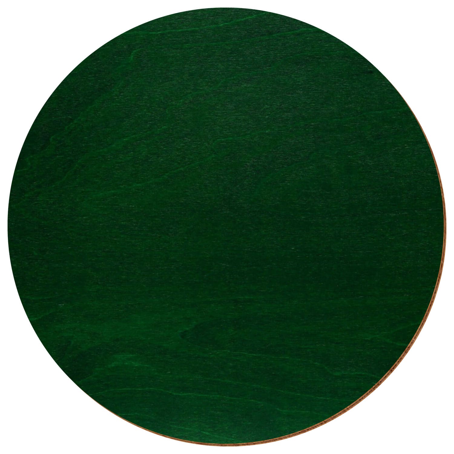 Scheibe Kreis Birke Holz Zuschnitt Dunkelgrün 3-50cm