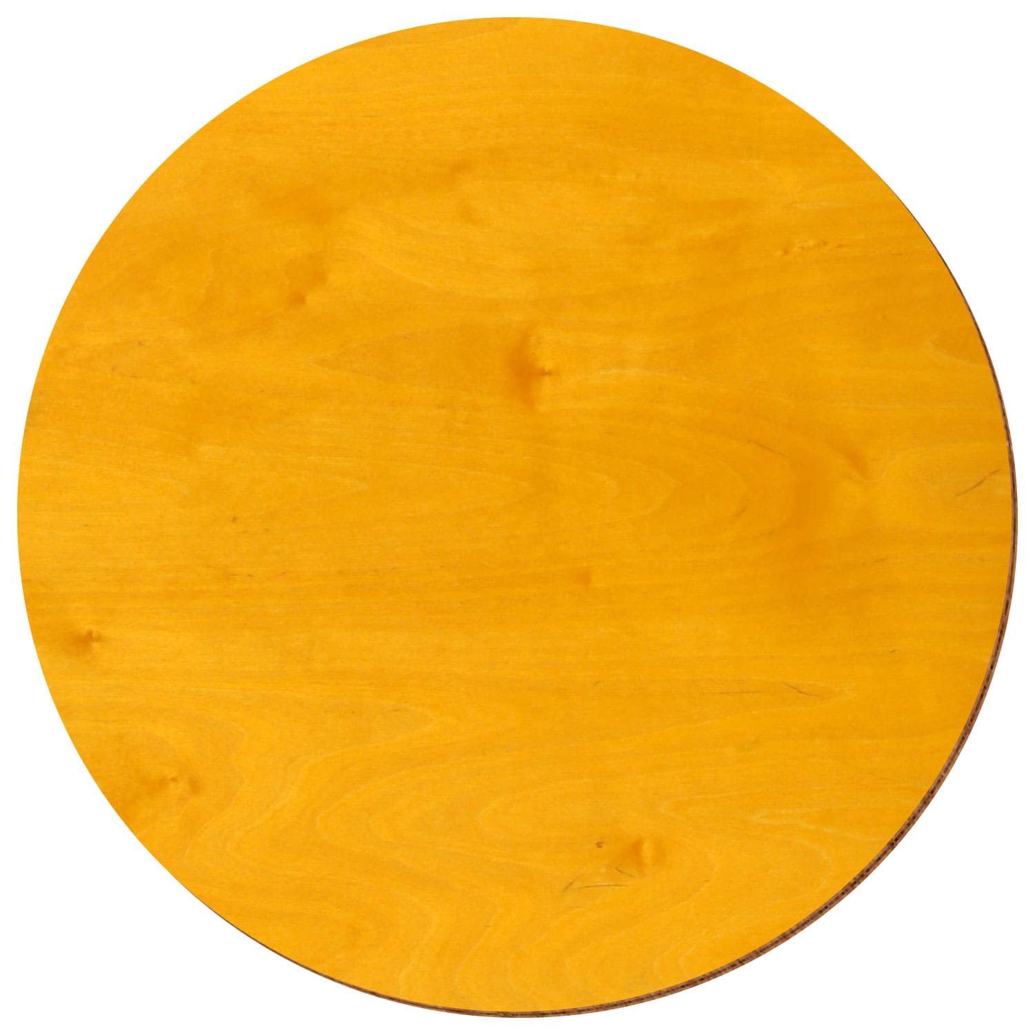 Scheibe Kreis Birke Holz Zuschnitt Zitronengelb 3-50cm