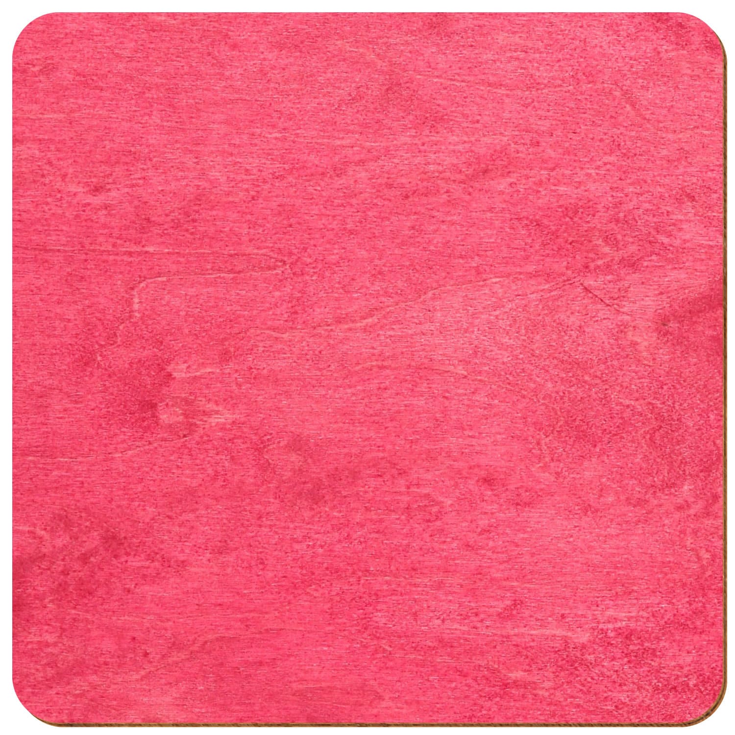 Quadrat gerundet Birke Holz Zuschnitt Dunkelpink 3-50cm