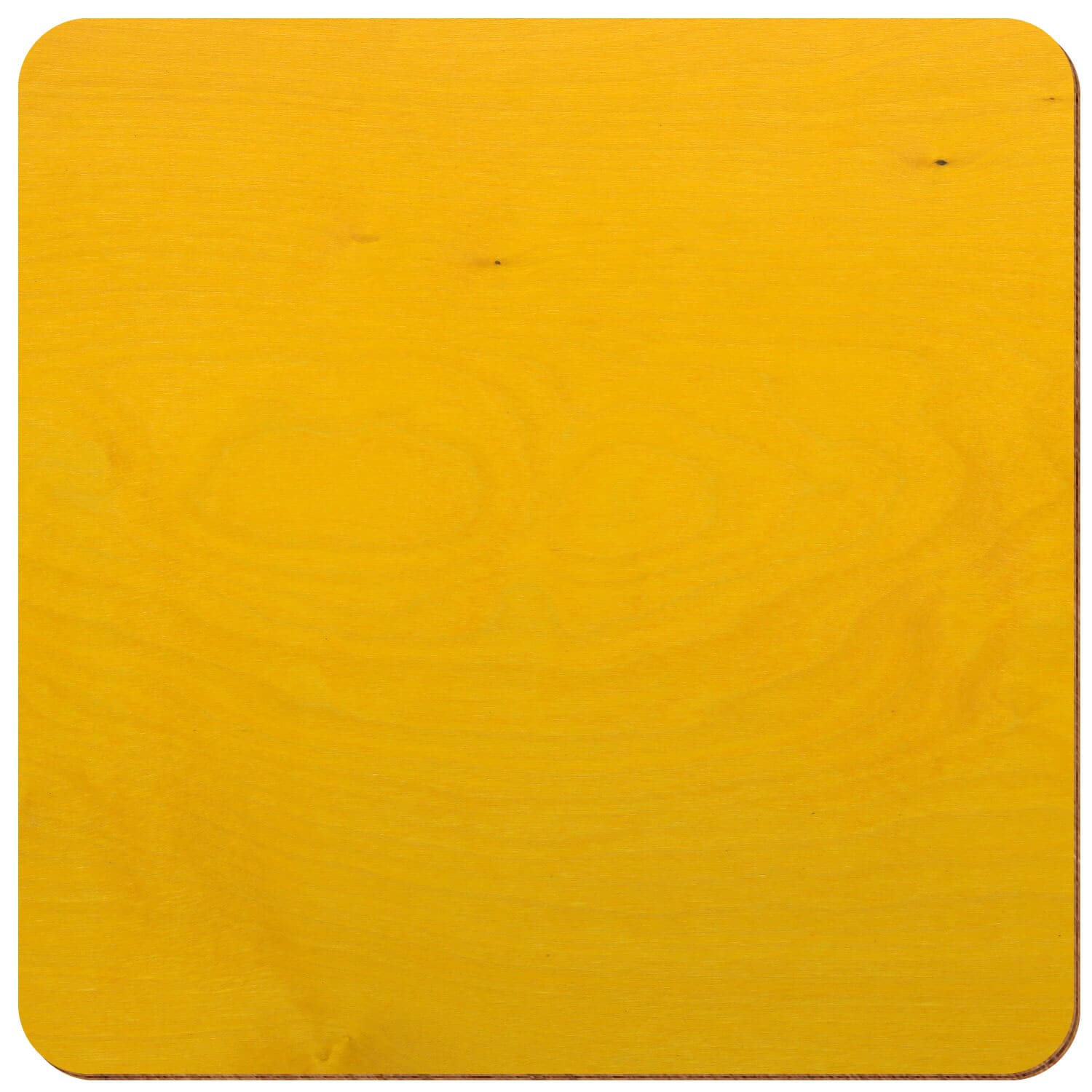 Quadrat gerundet Birke Holz Zuschnitt Gelb 3-50cm