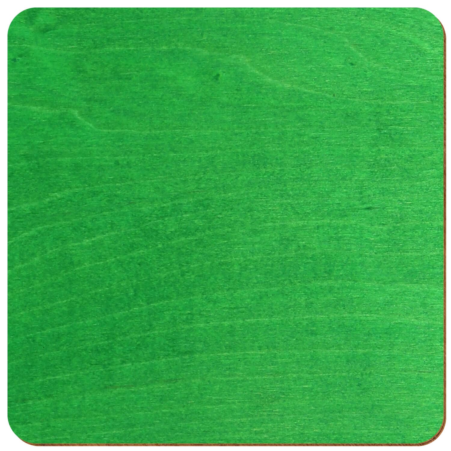 Quadrat gerundet Birke Holz Zuschnitt Hellgrün 3-50cm