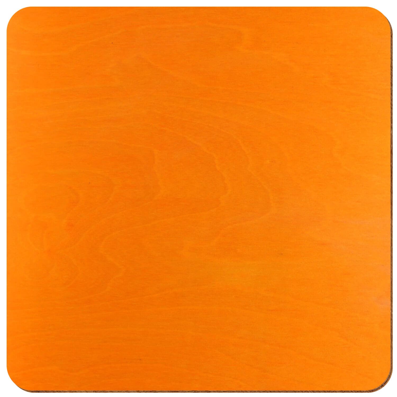 Quadrat gerundet Birke Holz Zuschnitt Orange 3-50cm