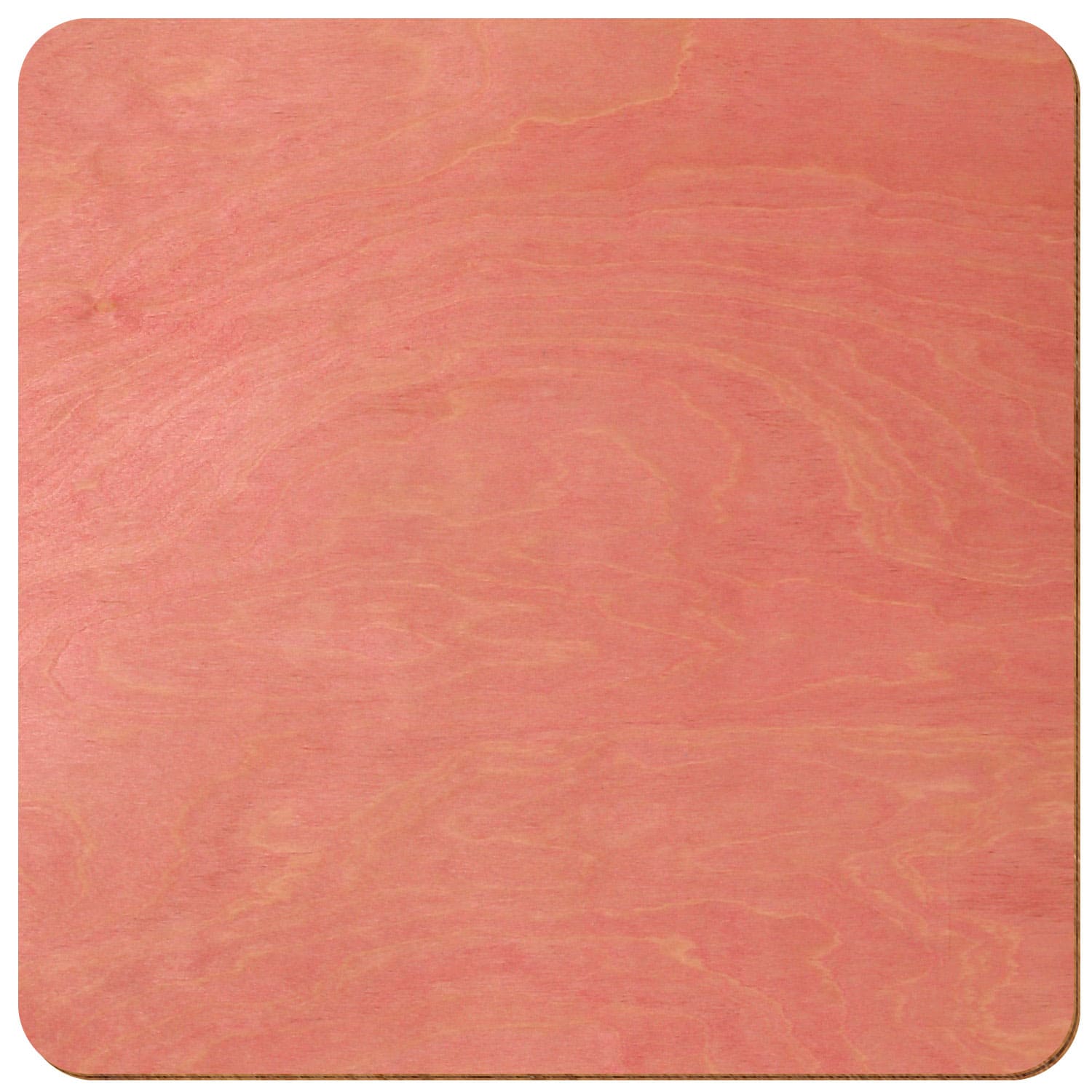 Quadrat gerundet Birke Holz Zuschnitt Rosa 3-50cm