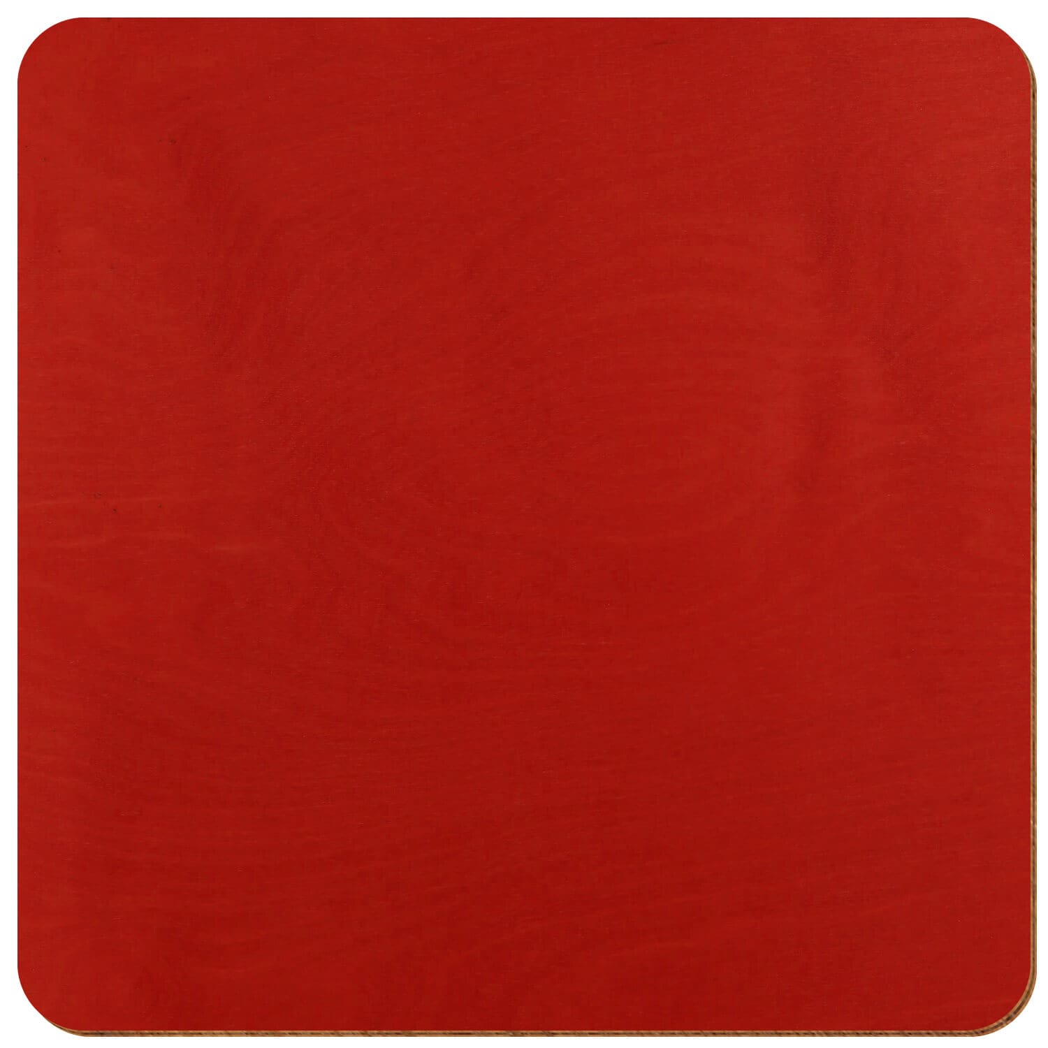 Quadrat gerundet Birke Holz Zuschnitt Rot 3-50cm
