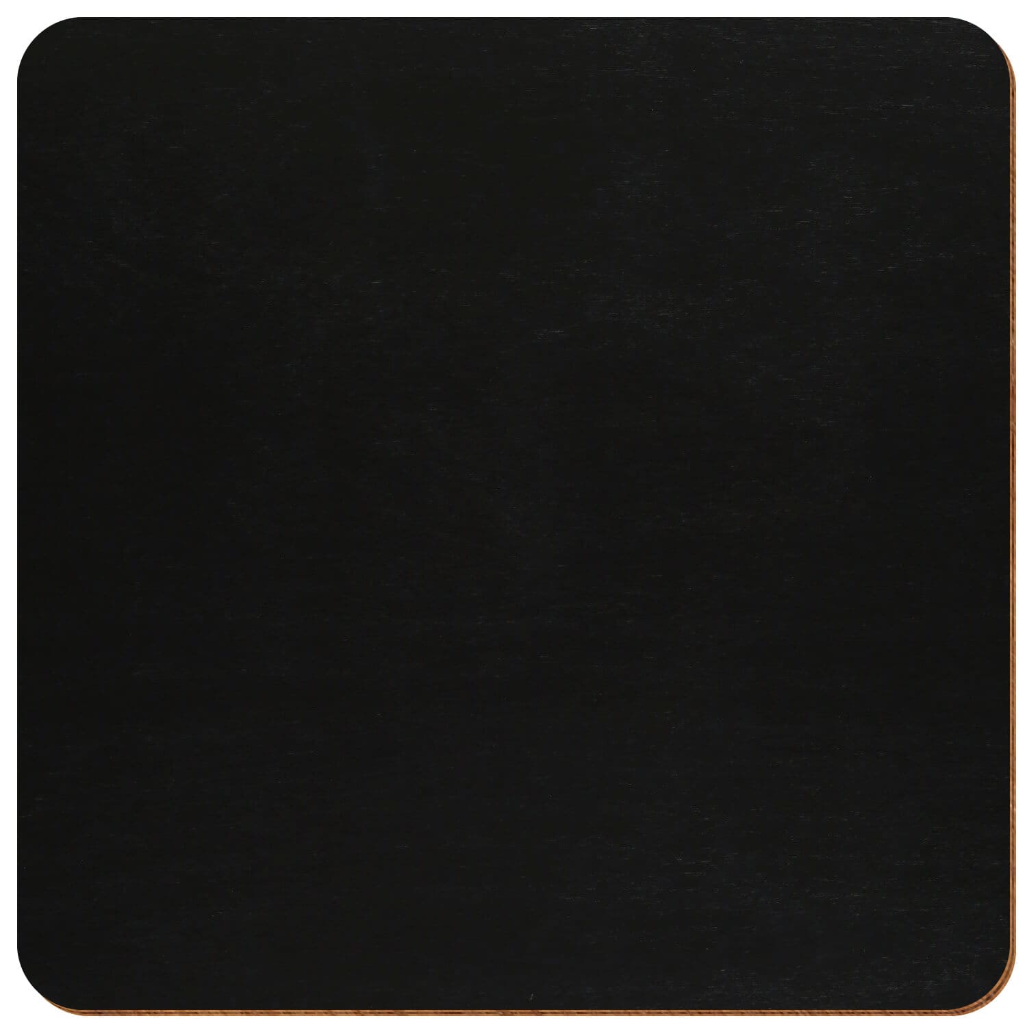 Quadrat gerundet Birke Holz Zuschnitt Schwarz 3-50cm