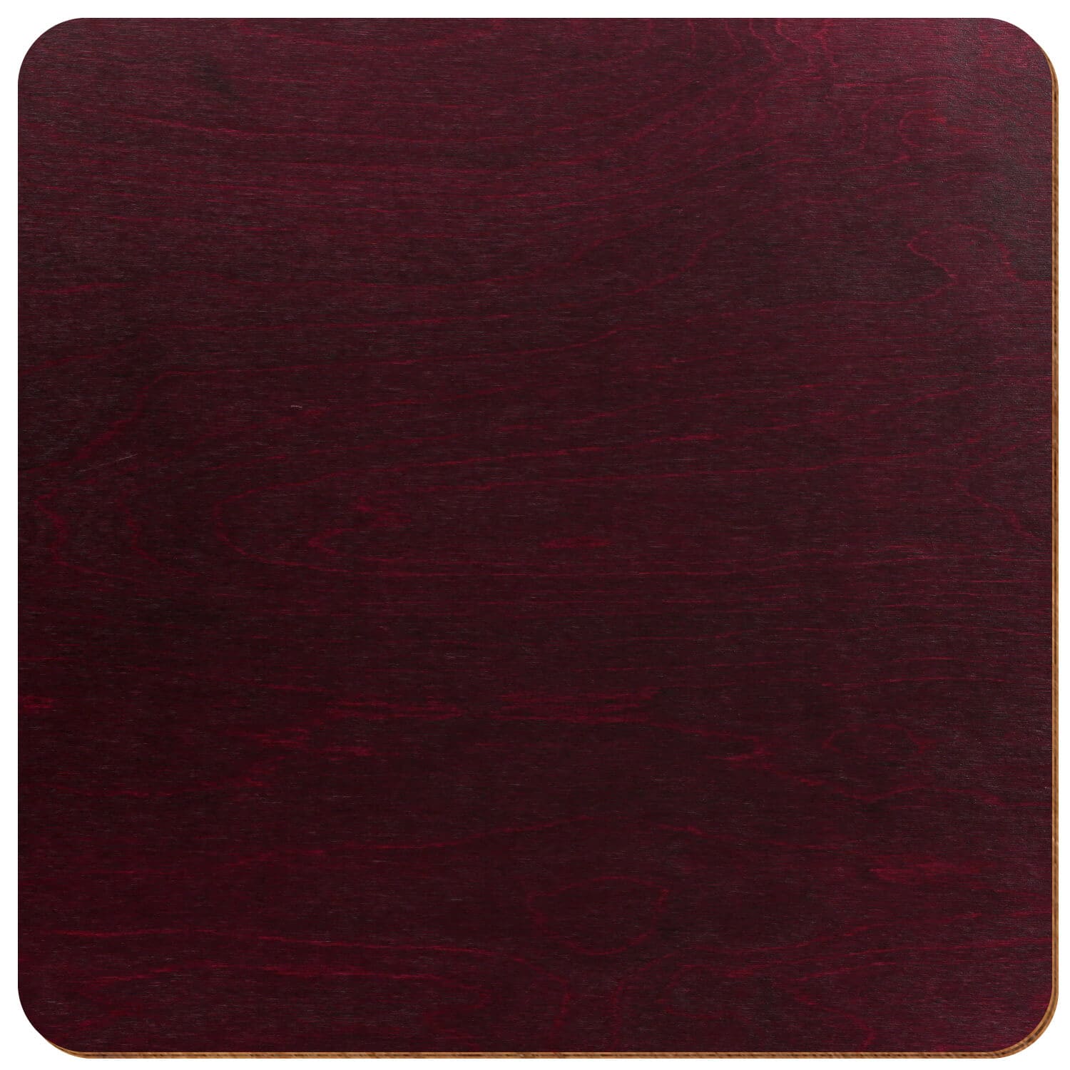 Quadrat gerundet Birke Holz Zuschnitt Violett 3-50cm