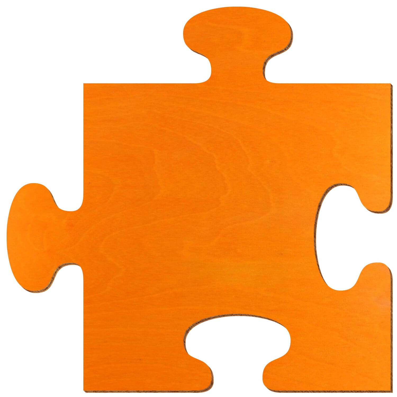 Puzzle Birke Holz Zuschnitt Orange 3-50cm
