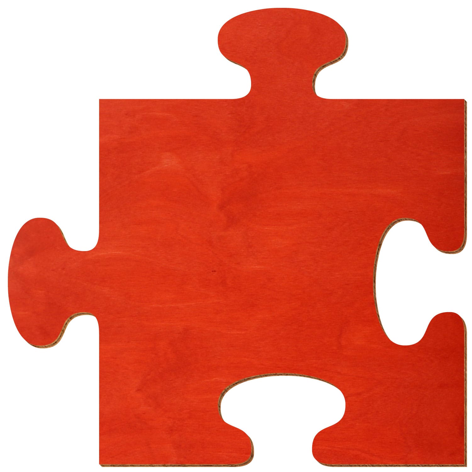 Puzzle Birke Holz Zuschnitt Scharlachrot 3-50cm