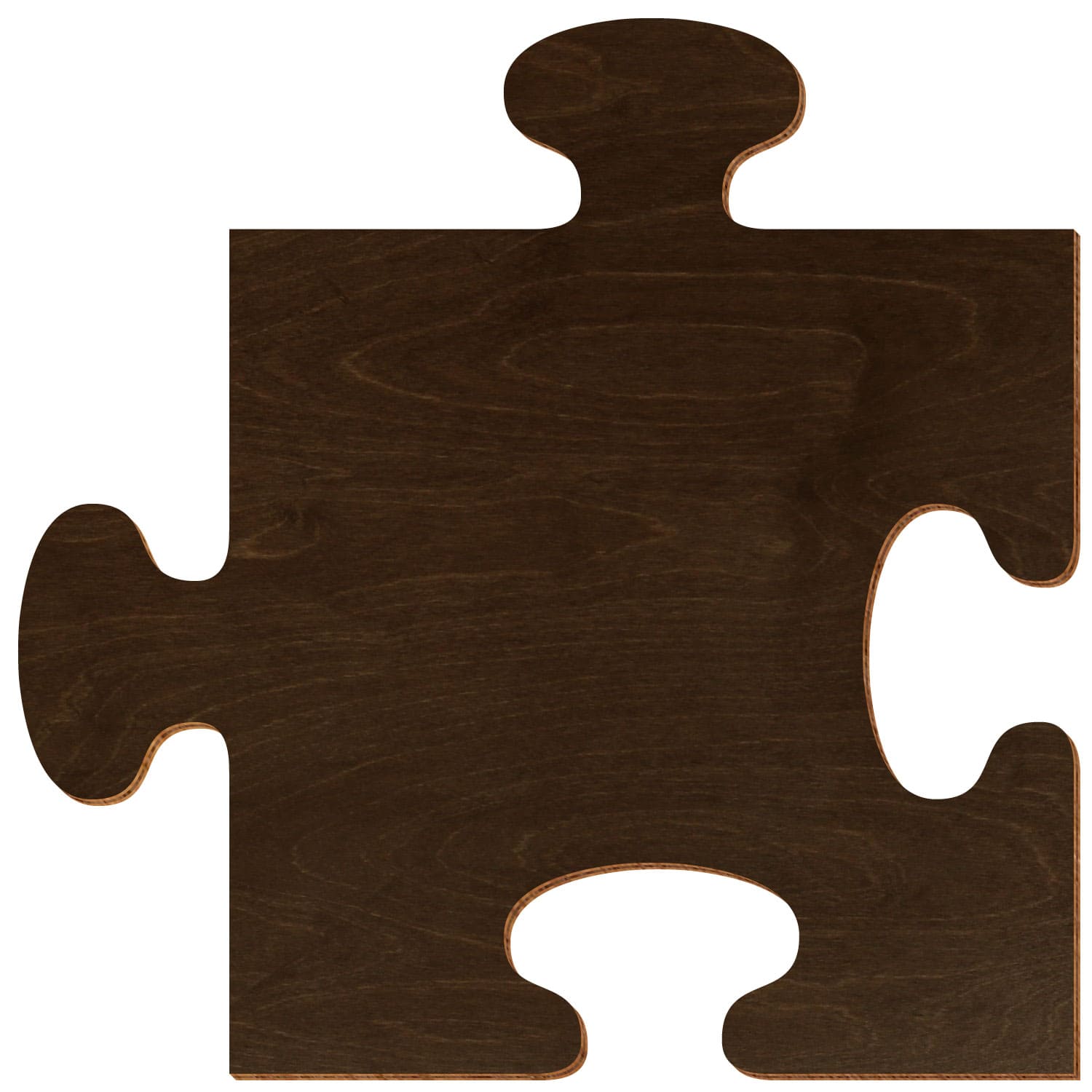 Puzzle Birke Holz Zuschnitt Walnuss 3-50cm