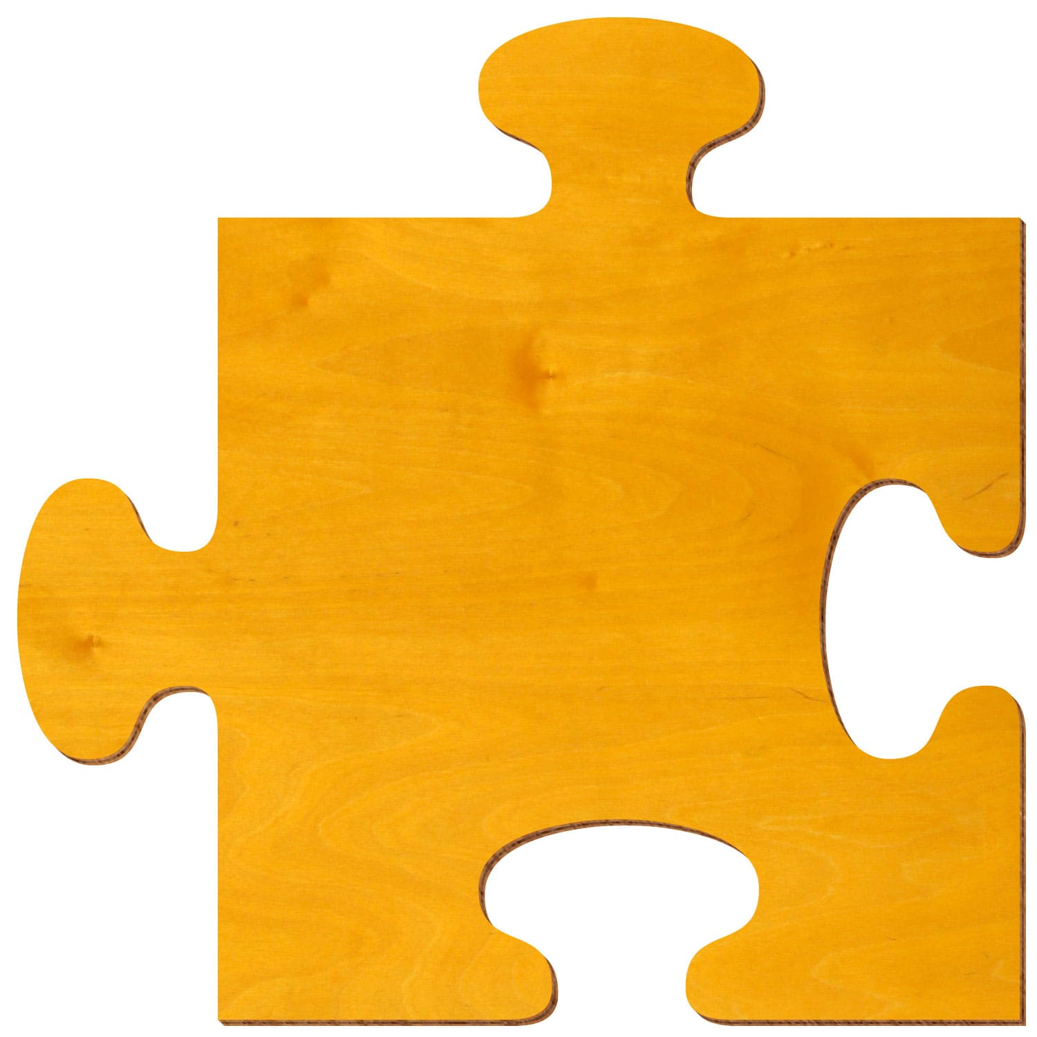 Puzzle Birke Holz Zuschnitt Zitronengelb 3-50cm