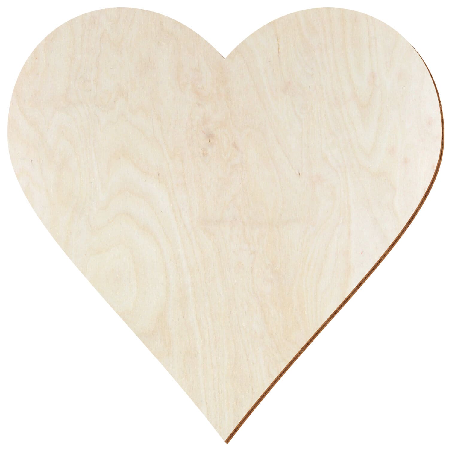 Herz Birke Holz Zuschnitt Natur 3-50cm