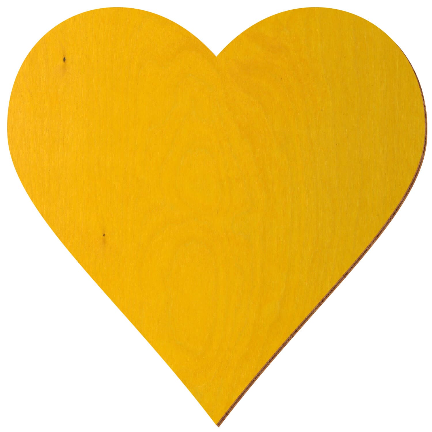 Herz Birke Holz Zuschnitt Gelb 3-50cm