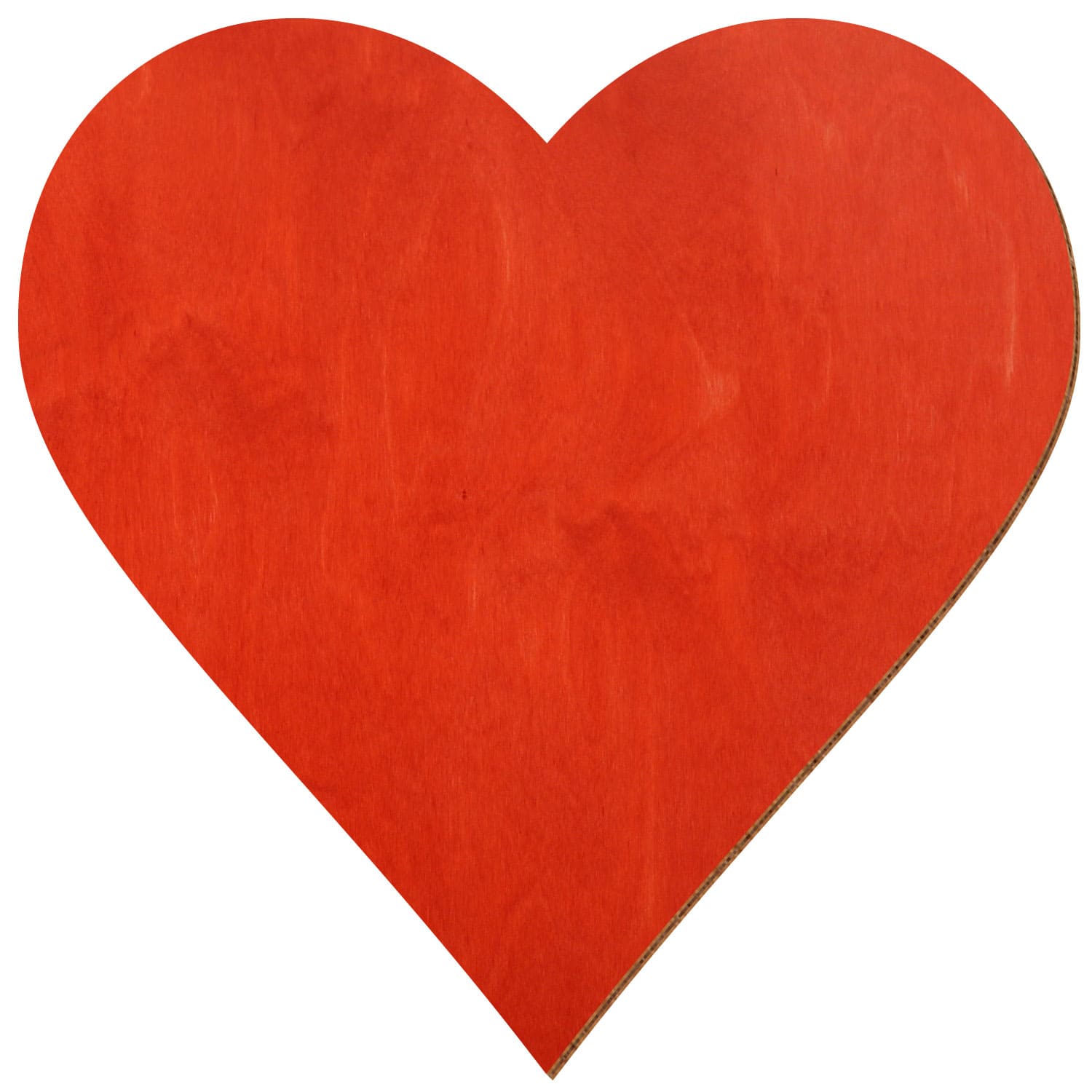 Herz Birke Holz Zuschnitt Scharlachrot 3-50cm