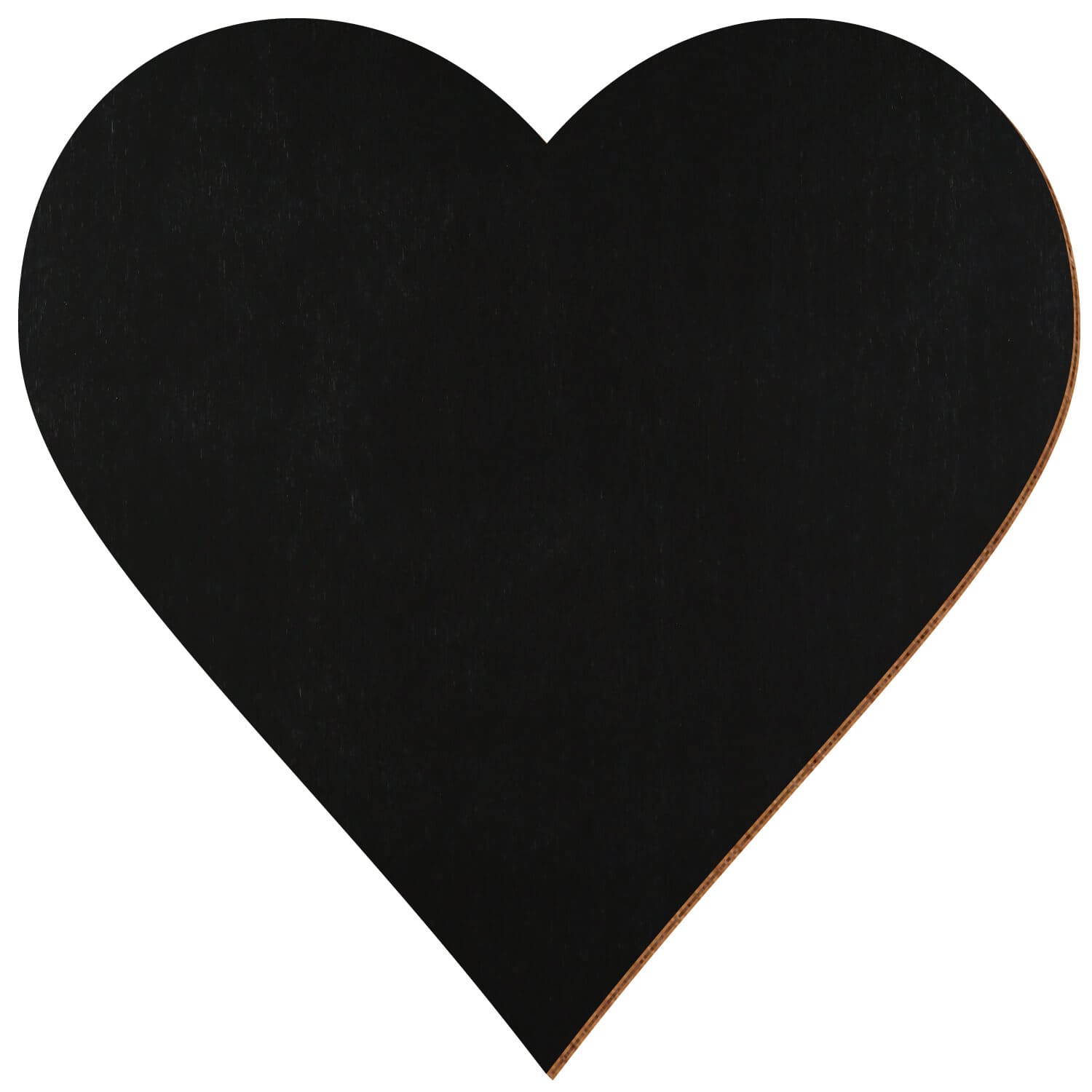 Herz Birke Holz Zuschnitt Schwarz 3-50cm