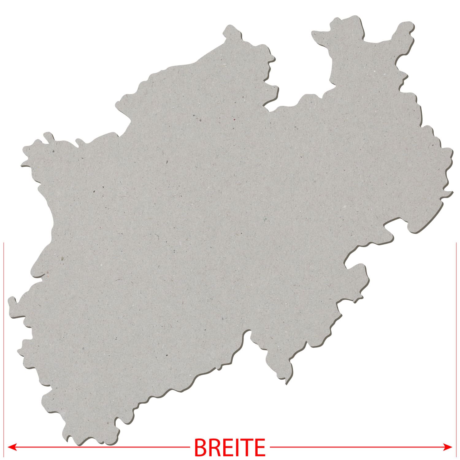 Nordrhein-Westfalen Pappe Zuschnitt 5-50cm – Bild 3
