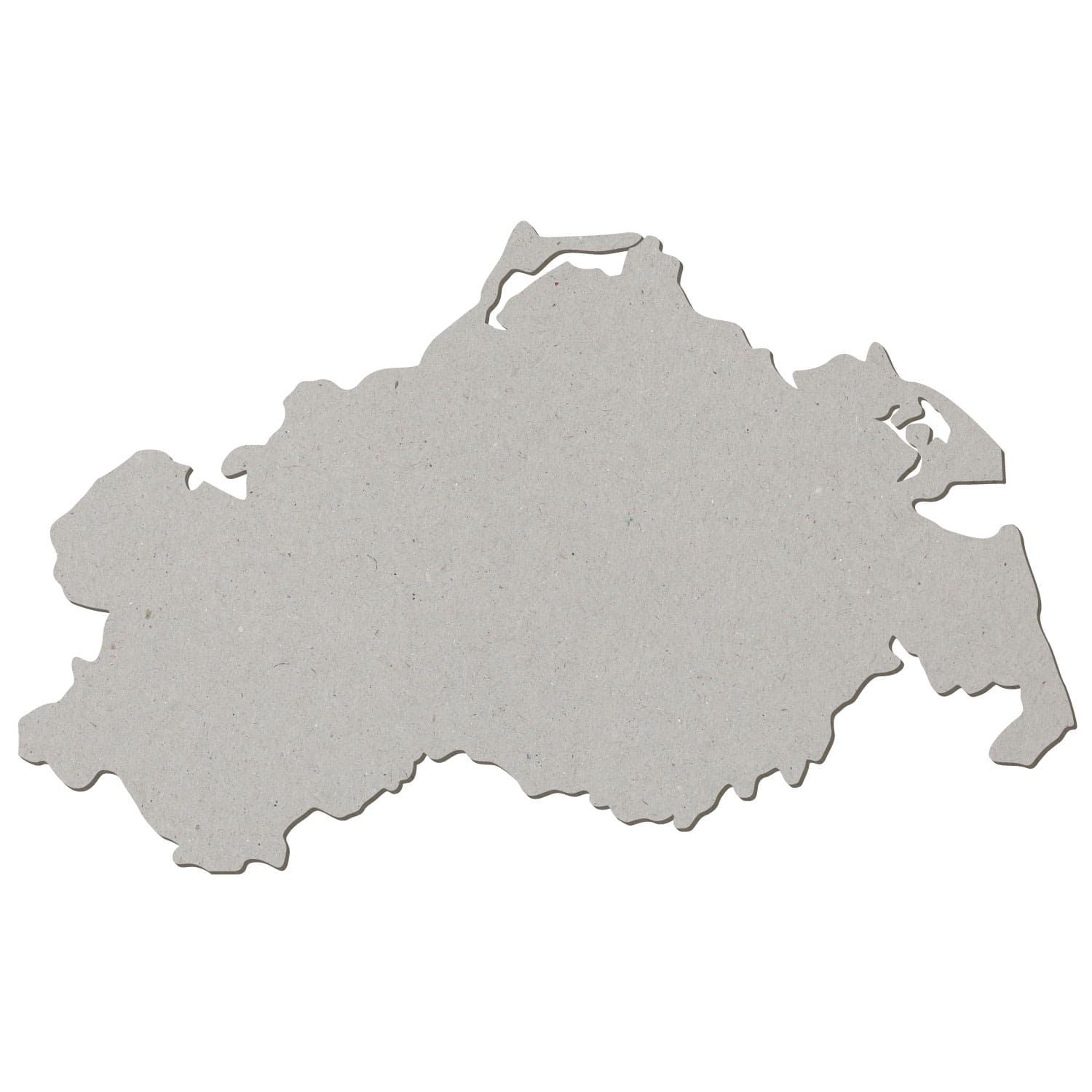 Mecklenburg-Vorpommern Festland Pappe Zuschnitt 5-50cm
