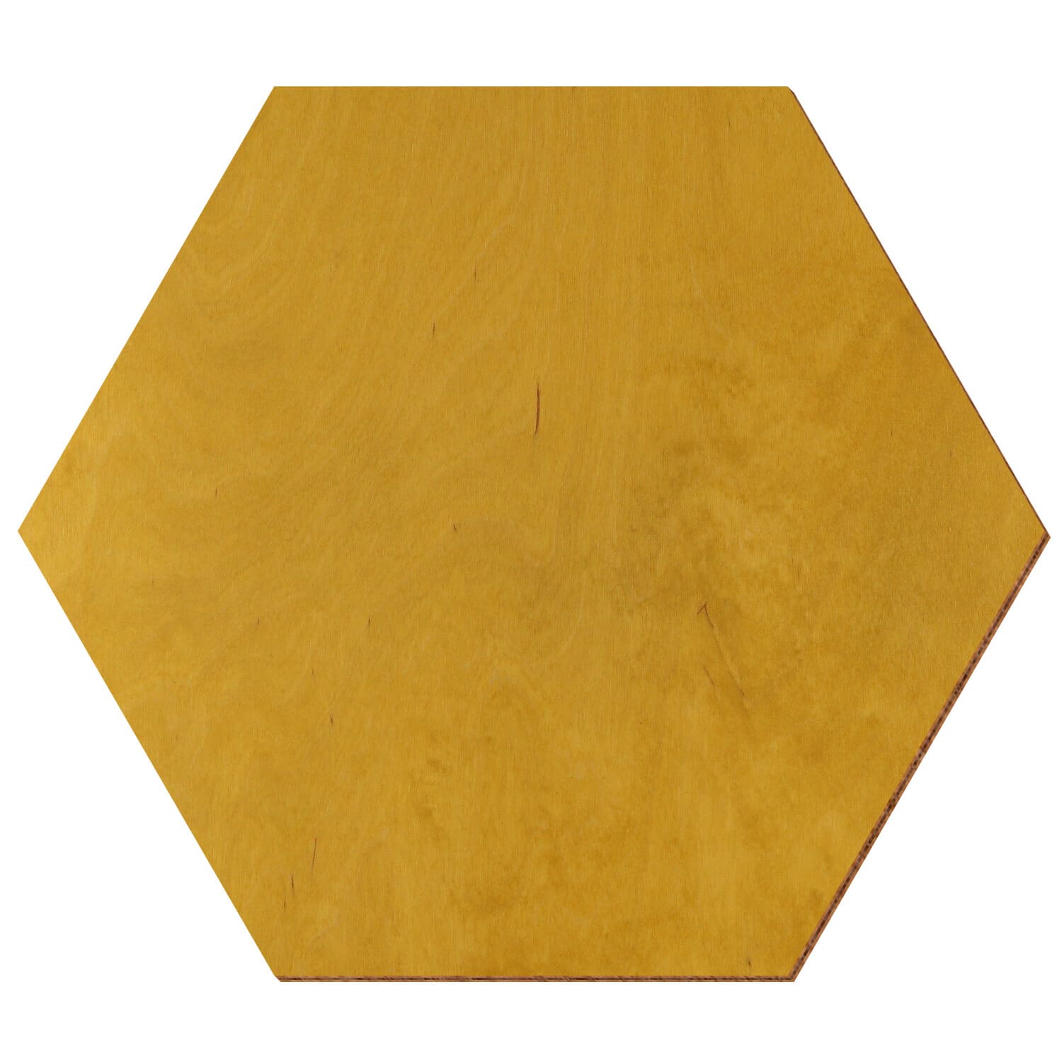 Hexagon Birke Holz Zuschnitt Eiche hell 3-50cm