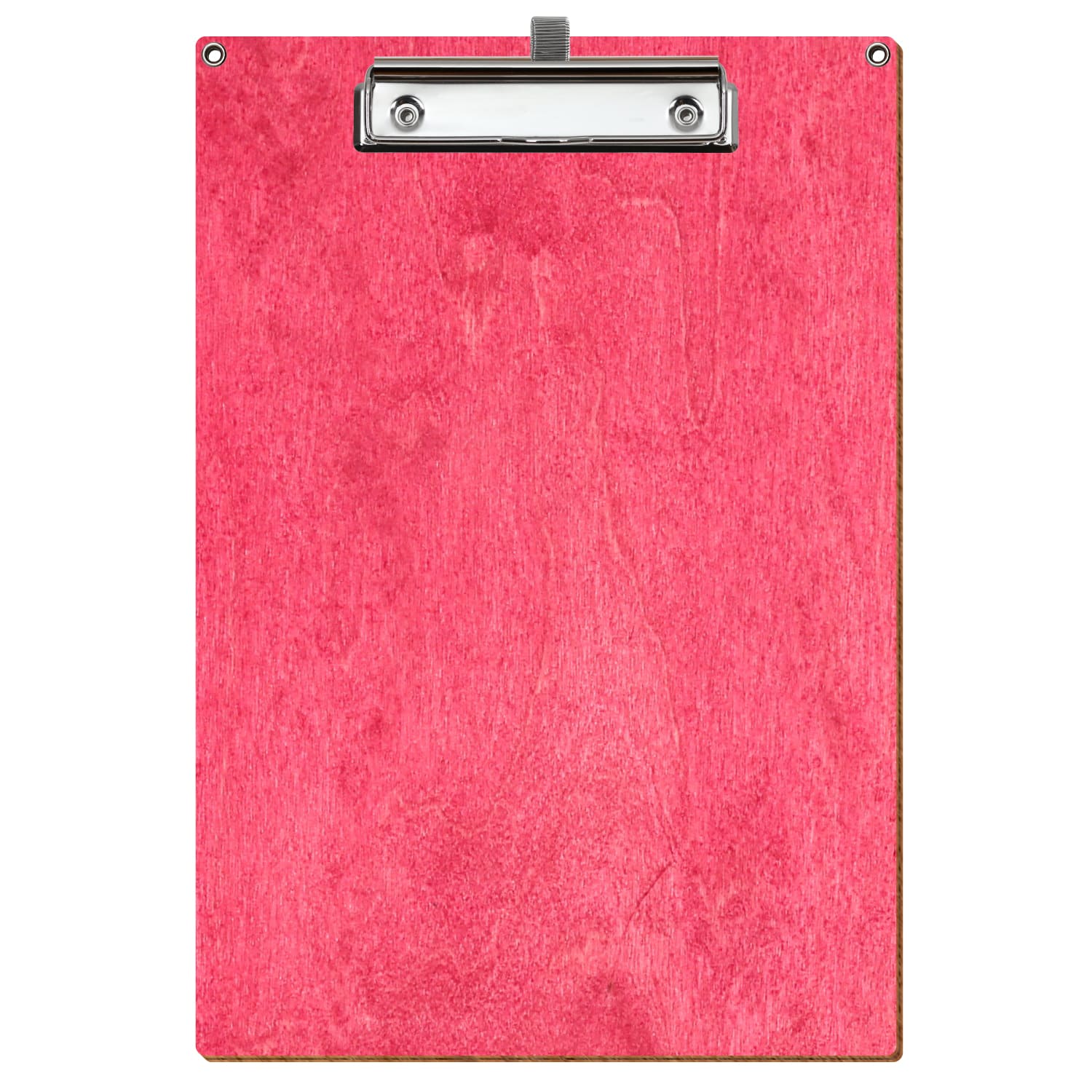 Klemmbrett Standardform Dunkelpink mit 2 Ösen A4 hochkant Stifthalter Bügelklemme silber