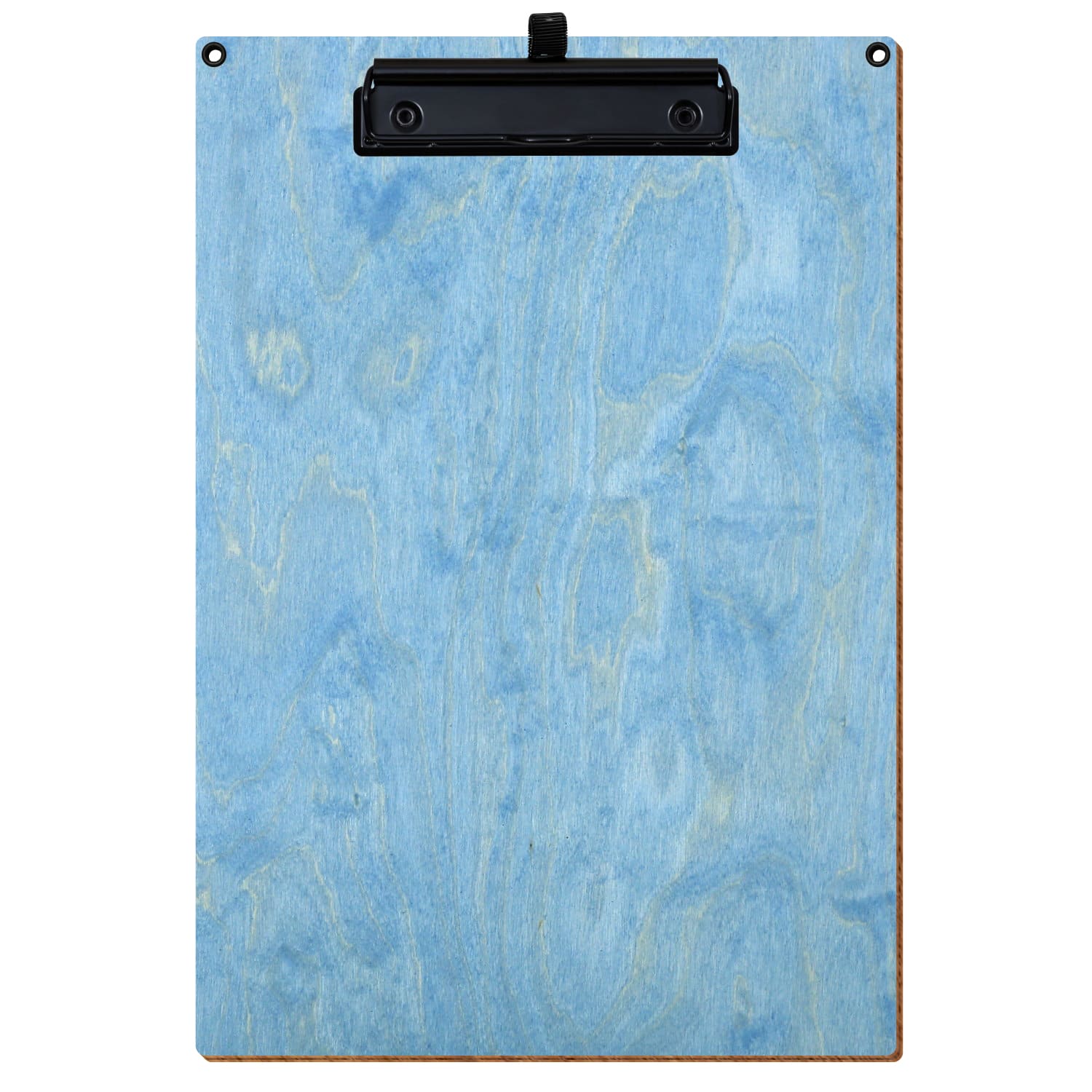 Klemmbrett Standardform Hellblau mit 2 Ösen A4 hochkant Stifthalter Bügelklemme schwarz