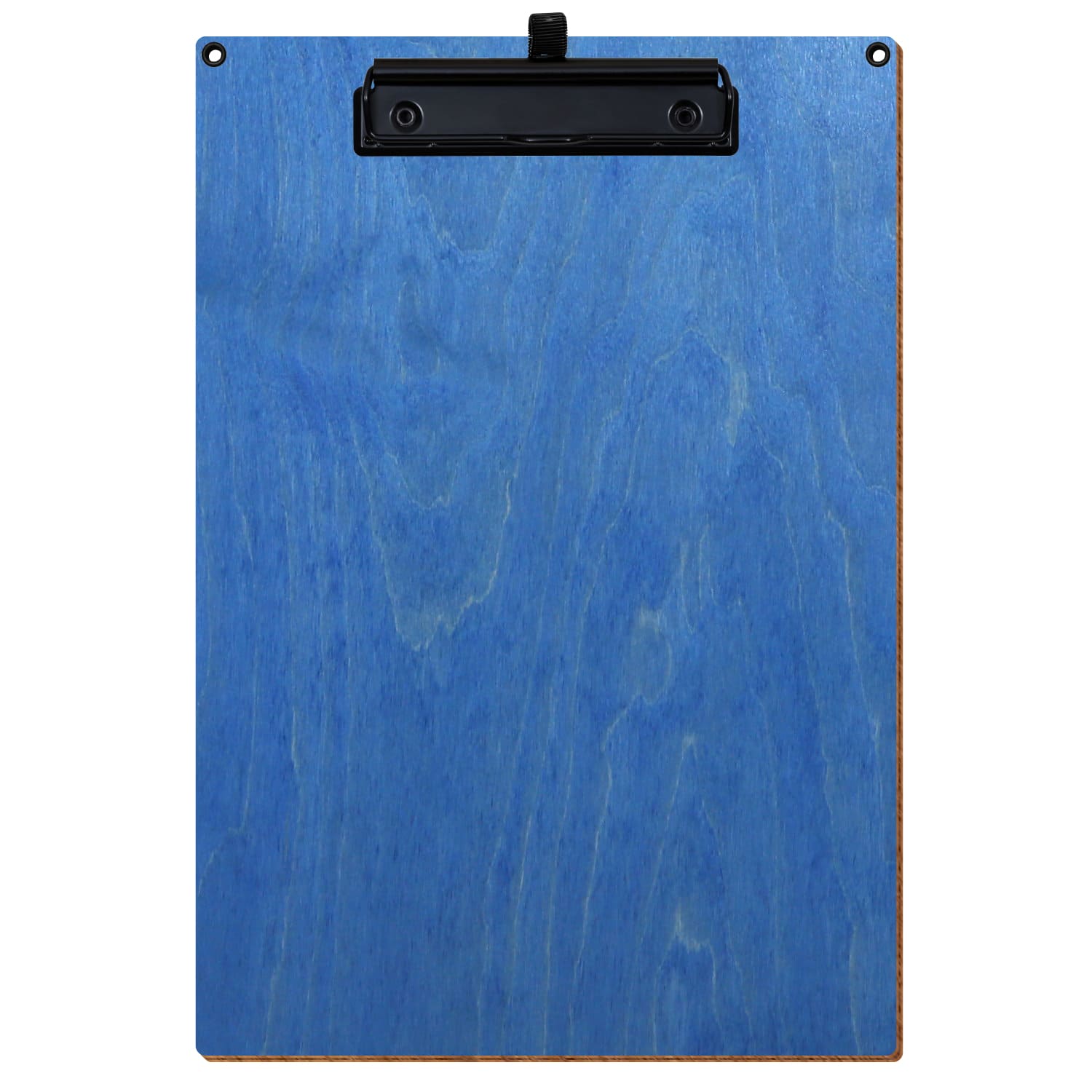 Klemmbrett Standardform Kornblumenblau mit 2 Ösen A4 hochkant Stifthalter Bügelklemme schwarz