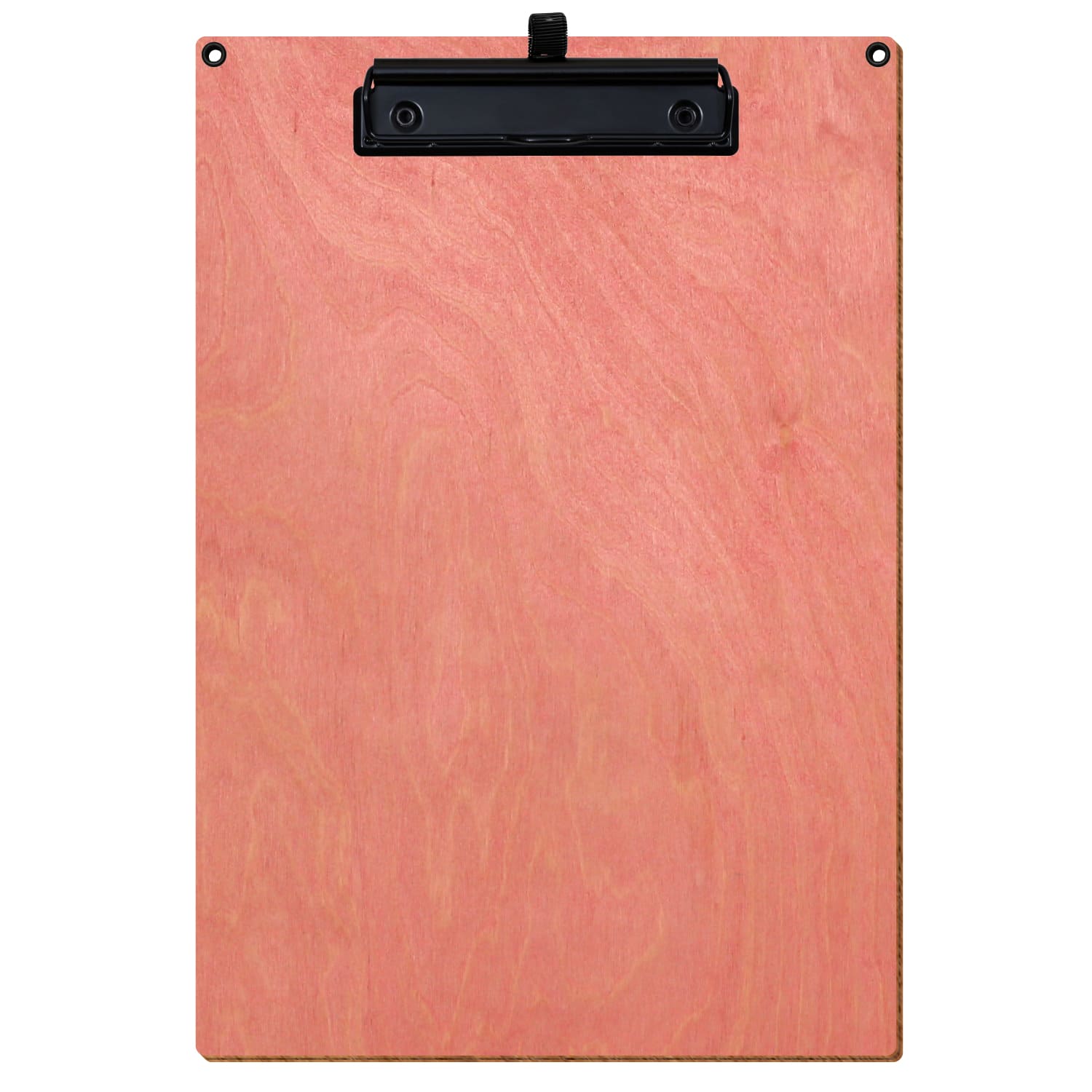 Klemmbrett Standardform Rosa mit 2 Ösen A4 hochkant Stifthalter Bügelklemme schwarz