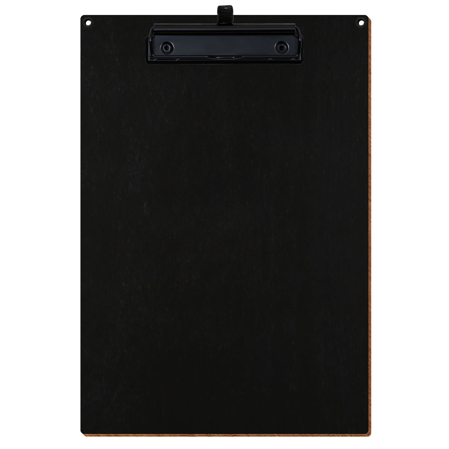 Klemmbrett Standardform Schwarz mit 2 Ösen A4 hochkant Stifthalter Bügelklemme schwarz