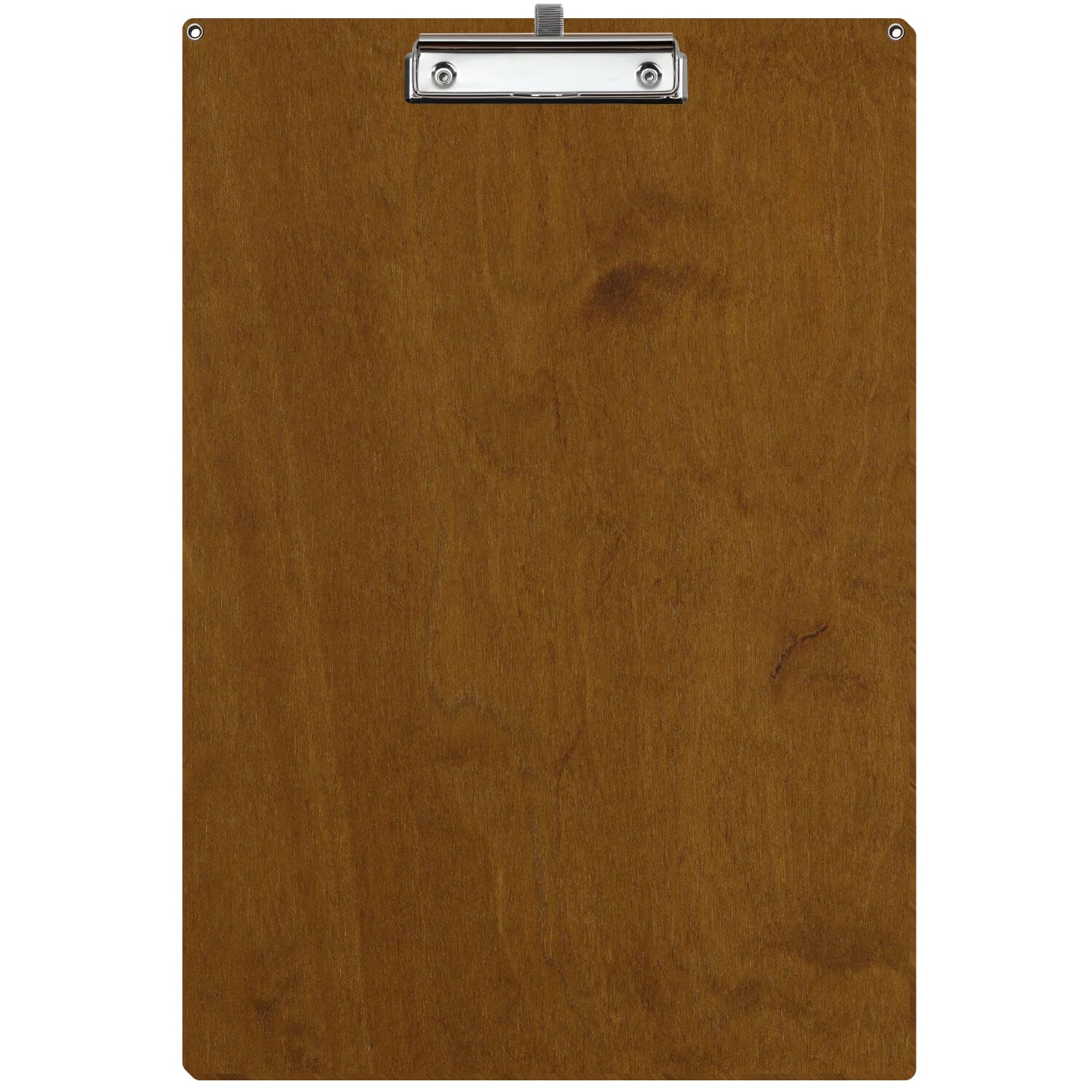 Klemmbrett Standardform Teak mit 2 Ösen A3 hochkant Stifthalter Bügelklemme silber