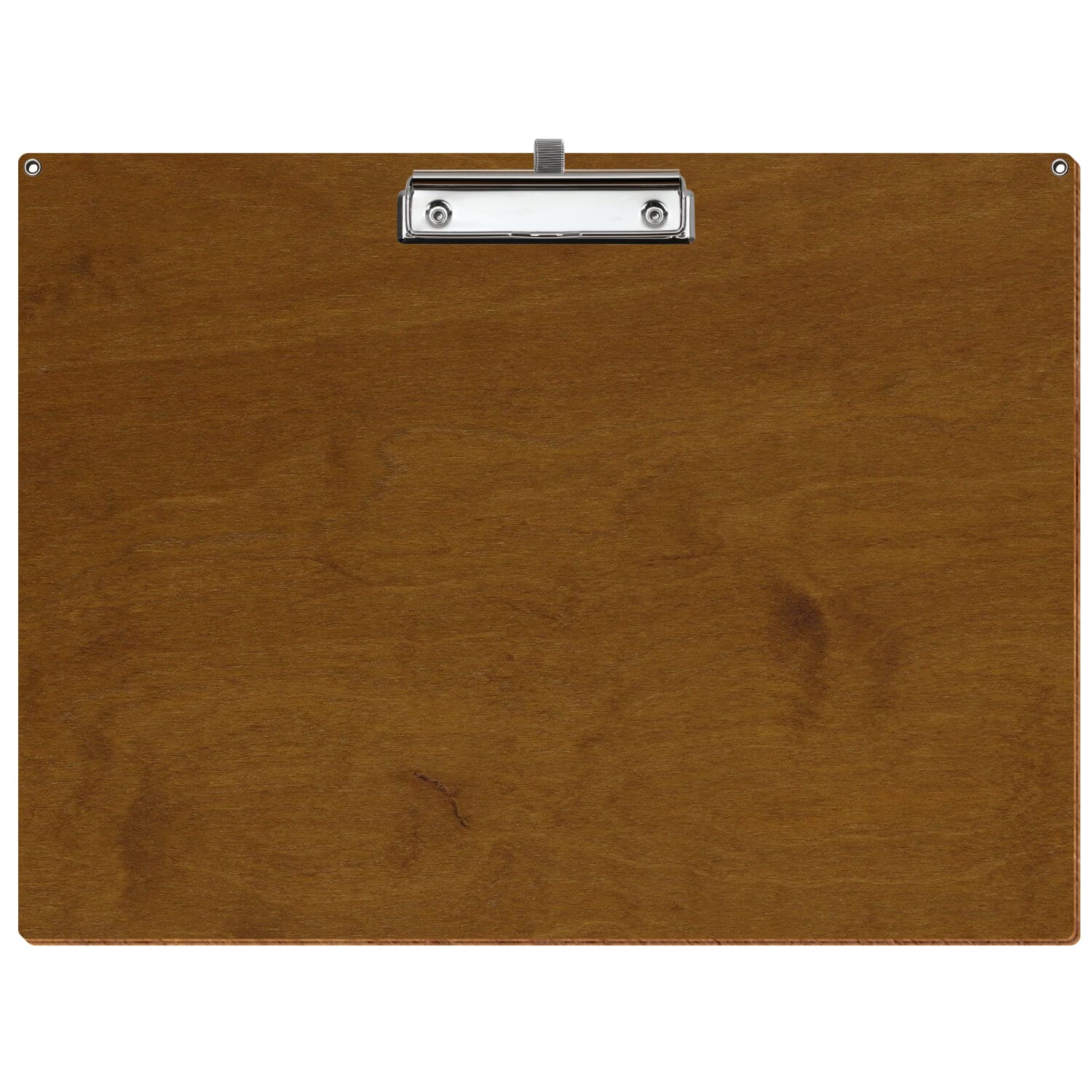 Klemmbrett Standardform Teak mit 2 Ösen A3 querkant Stifthalter Bügelklemme silber