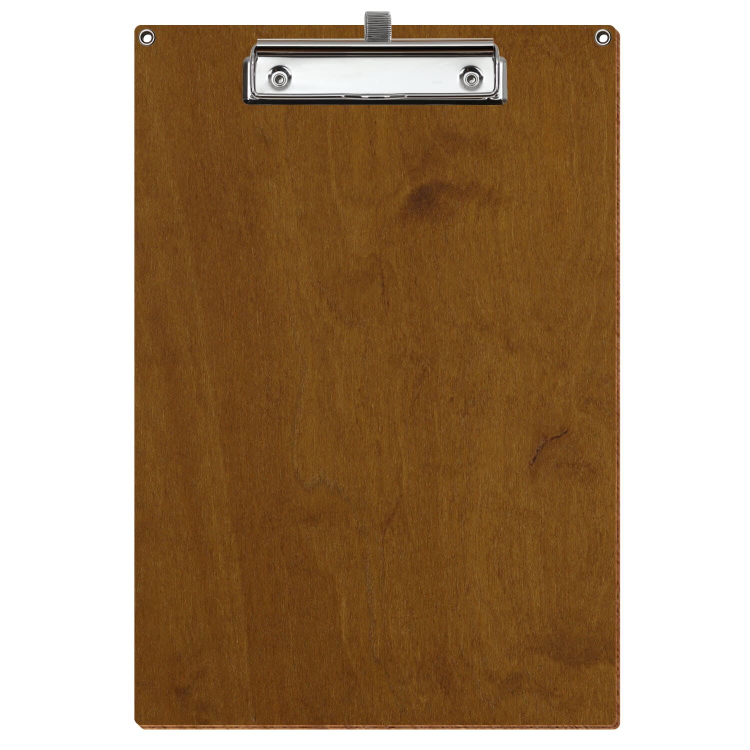Klemmbrett Standardform Teak mit 2 Ösen A4 hochkant Stifthalter Bügelklemme silber