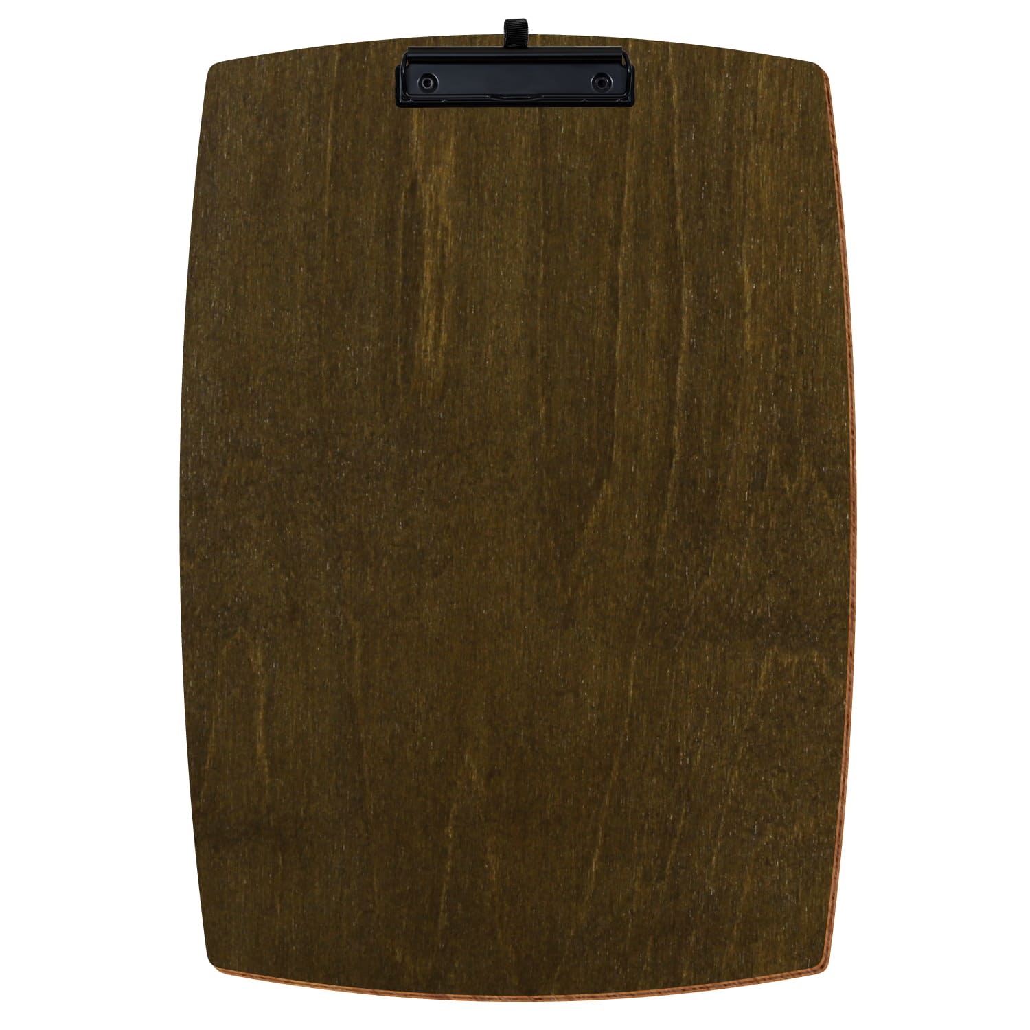 Bütic Holz-Klemmbrett konvex in der Farbe Haselnuss in A3 hochkant mit schwarzer Stifthalter Bügelklemme