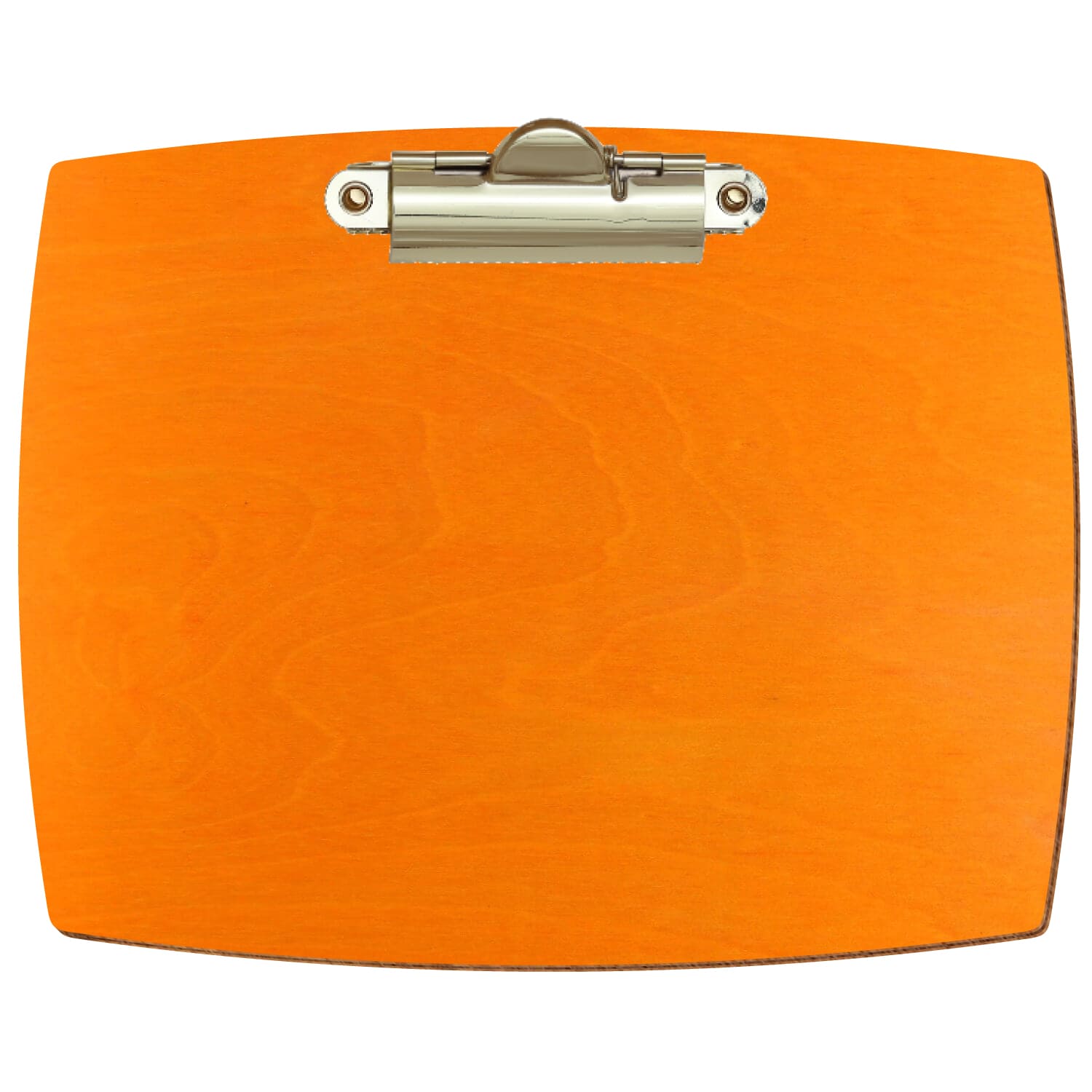 Klemmbrett konvex Orange A6 querkant Zahnklemme gold