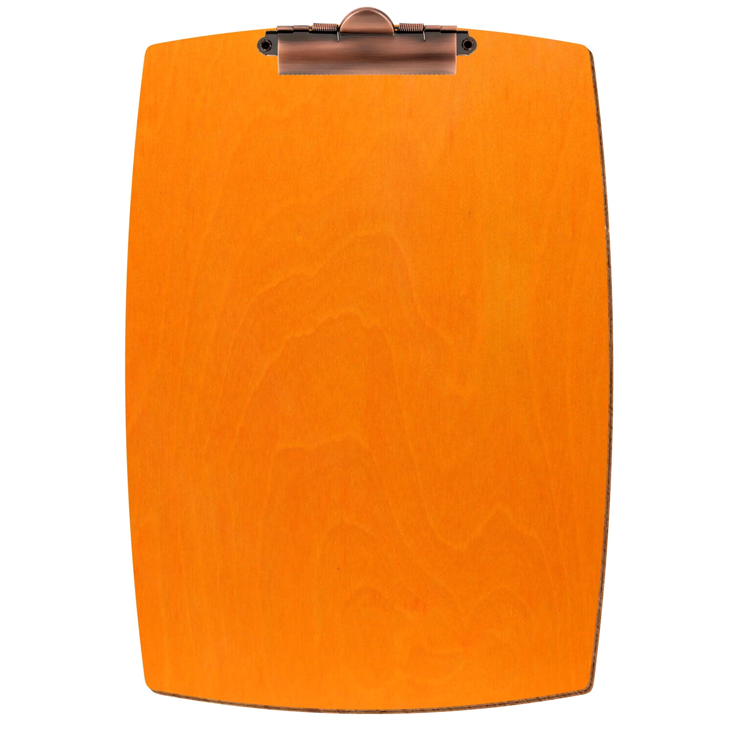 Klemmbrett konvex Orange A4 hochkant Zahnklemme Kupfer