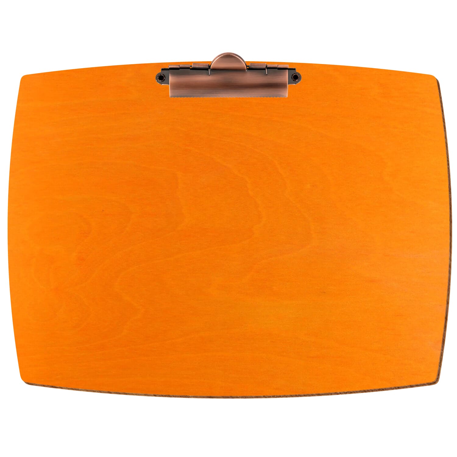 Klemmbrett konvex Orange A4 querkant Zahnklemme Kupfer
