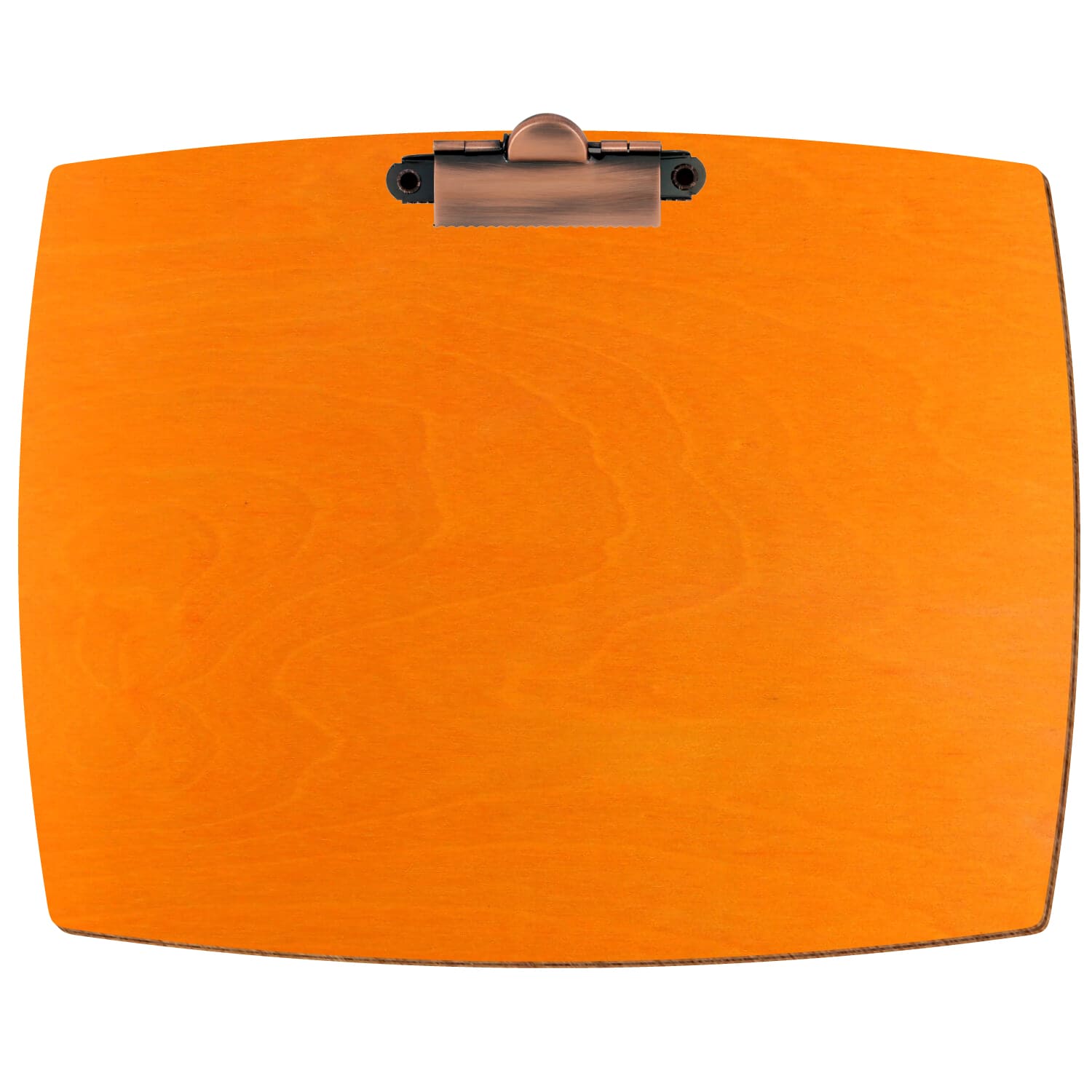 Klemmbrett konvex Orange A5 querkant Zahnklemme Kupfer