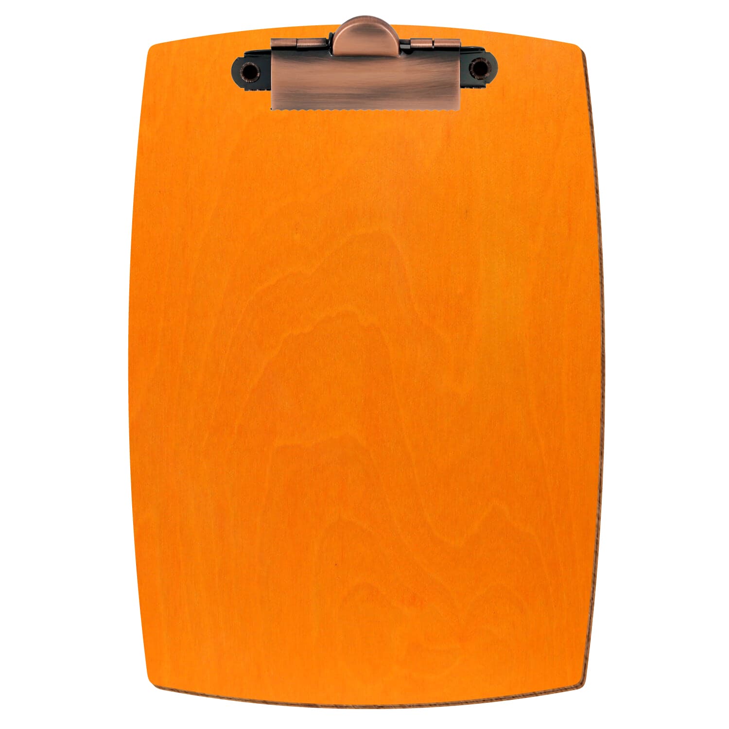 Klemmbrett konvex Orange A6 hochkant Zahnklemme Kupfer