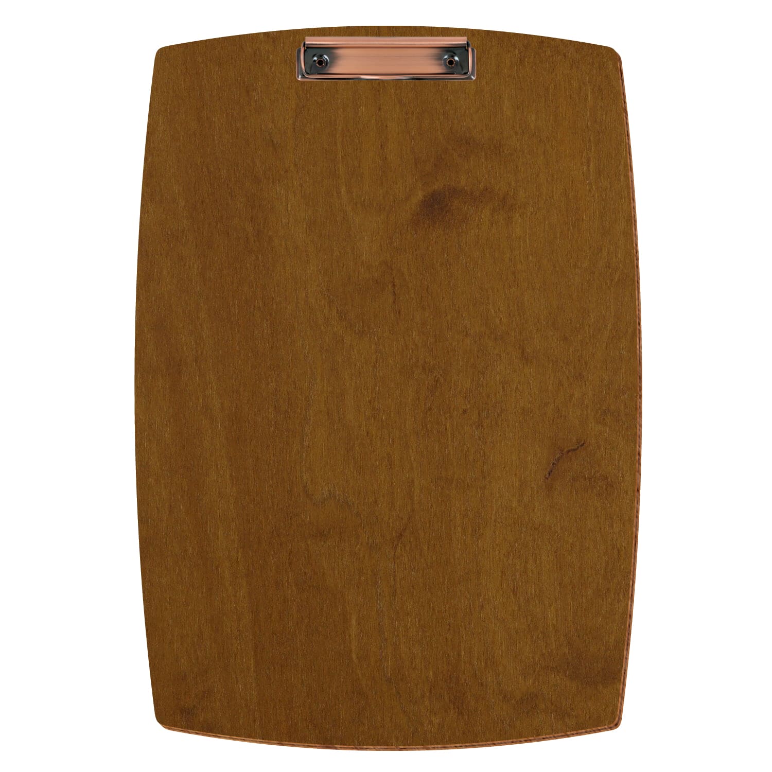 Klemmbrett konvex Teak A3 hochkant Bügelklemme Kupfer