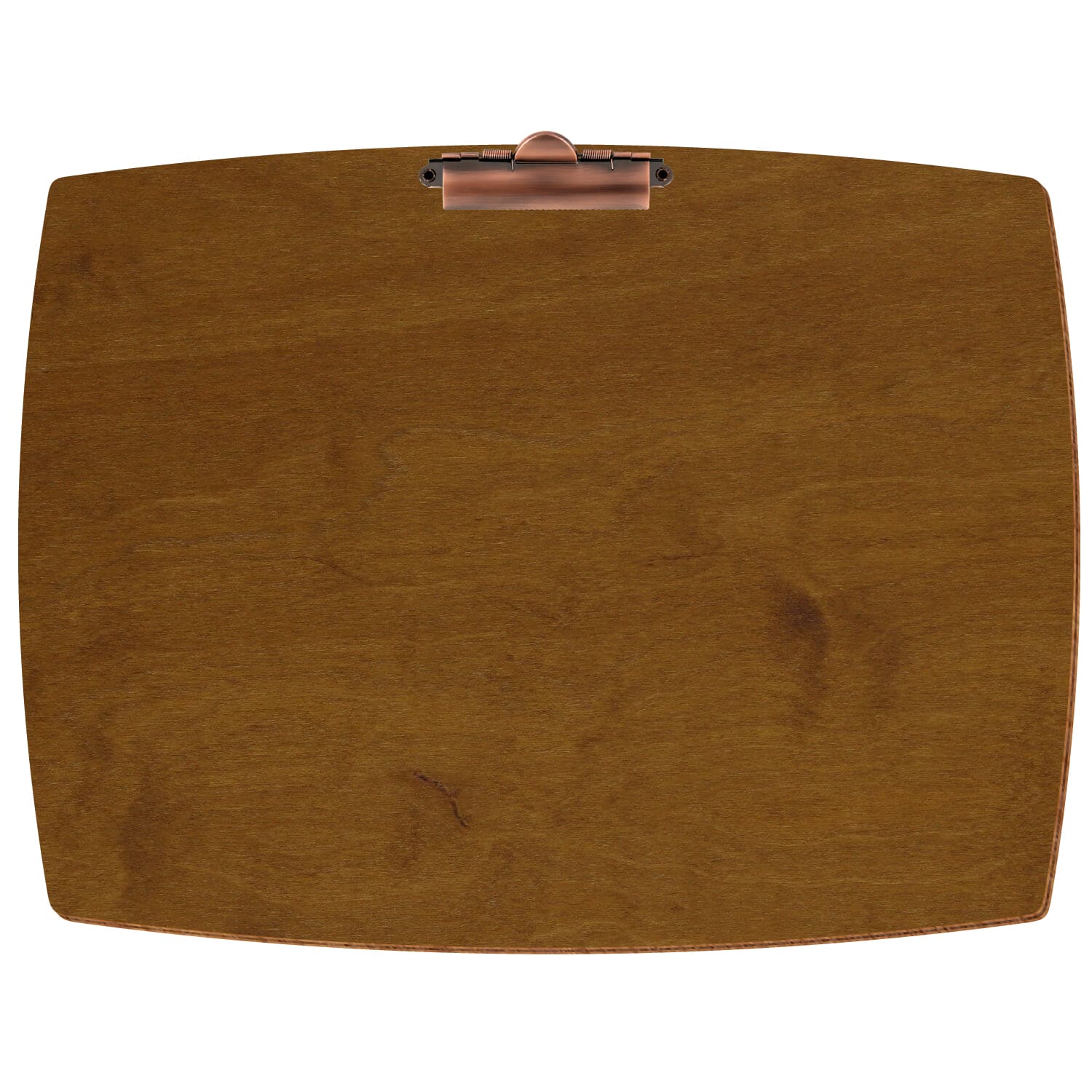 Klemmbrett konvex Teak A3 querkant Zahnklemme Kupfer