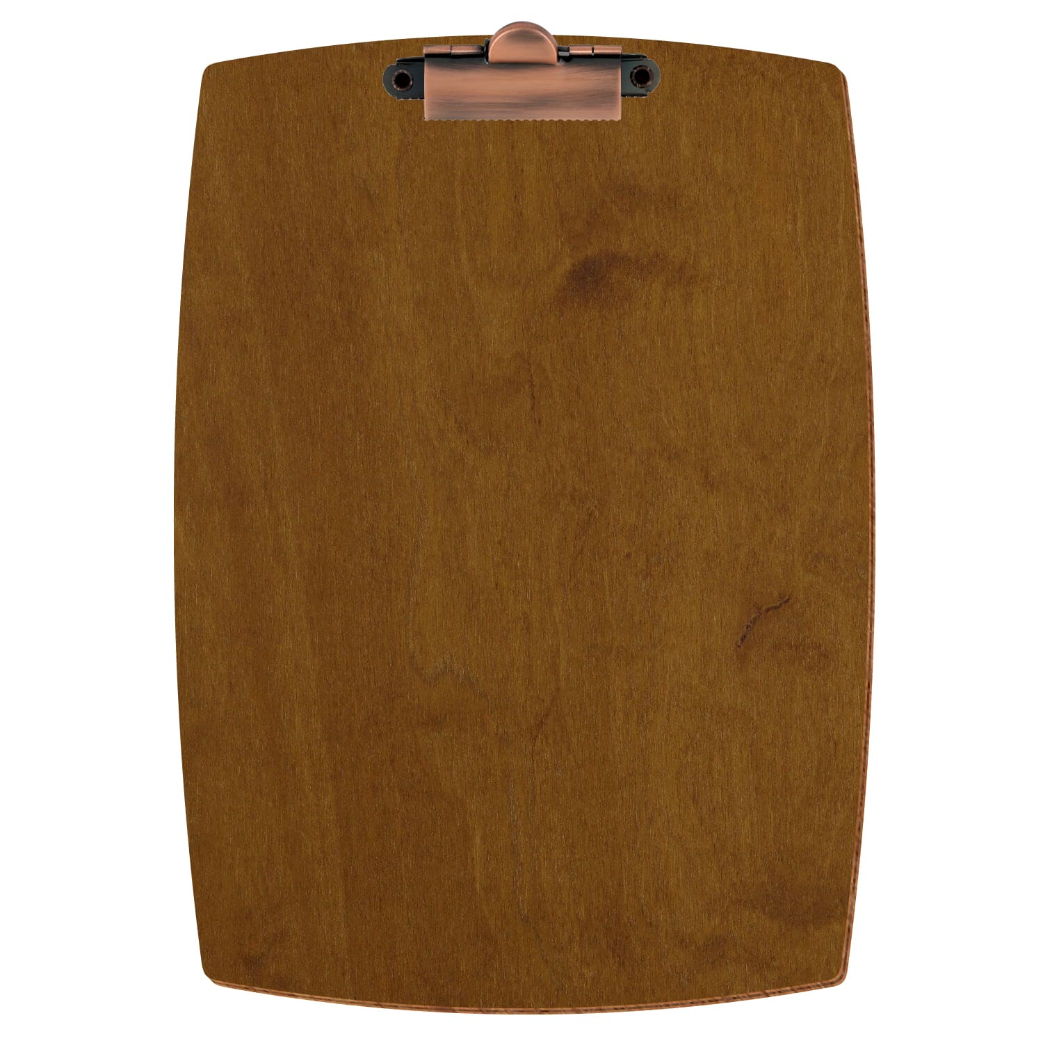 Klemmbrett konvex Teak A5 hochkant Zahnklemme Kupfer