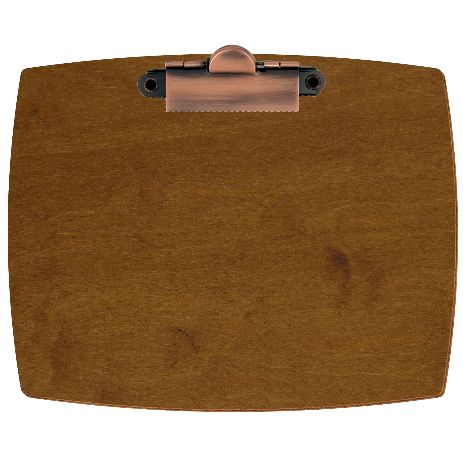 Klemmbrett konvex Teak A6 querkant Zahnklemme Kupfer
