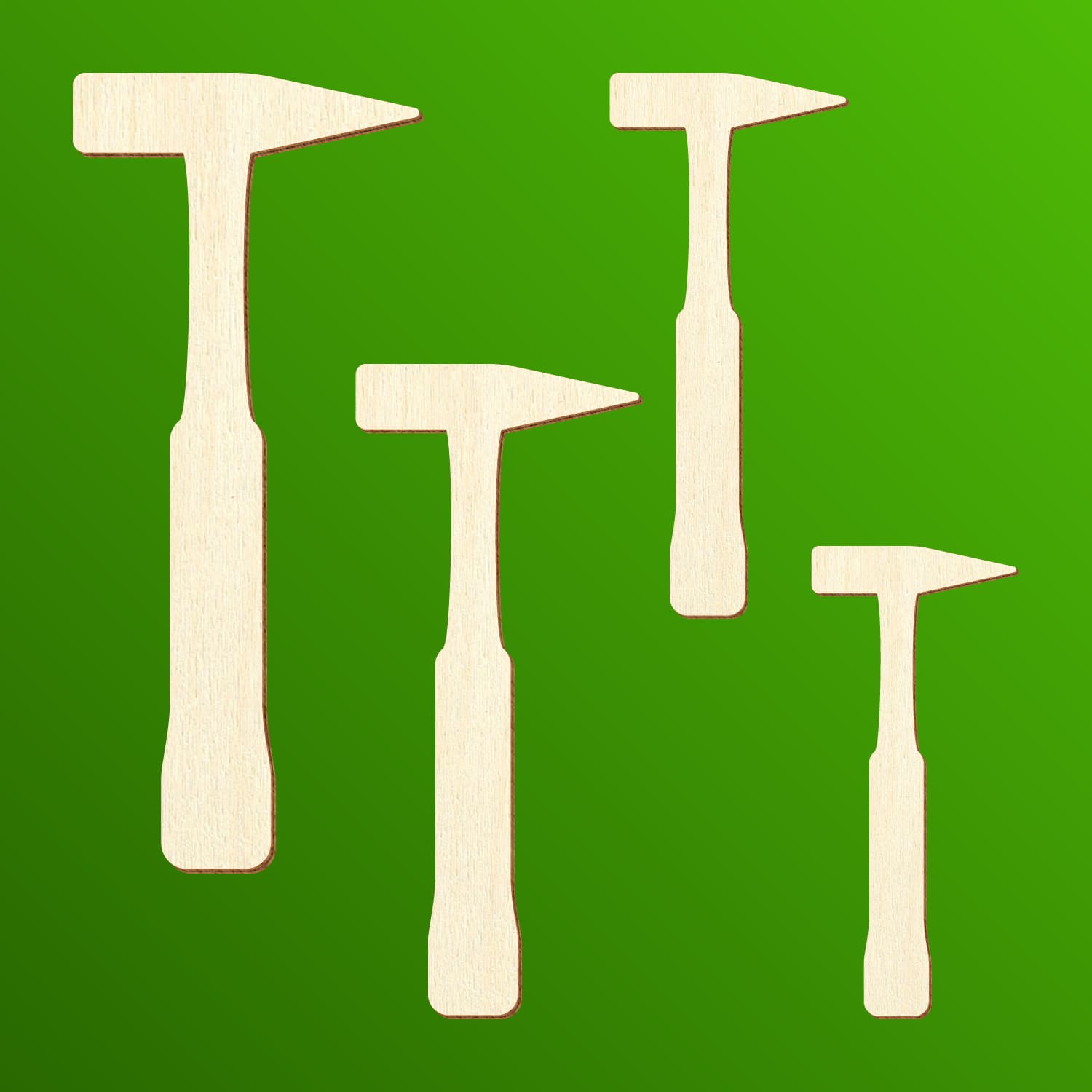 Hammer Holz Zuschnitt 3-50cm - Gruppenbild