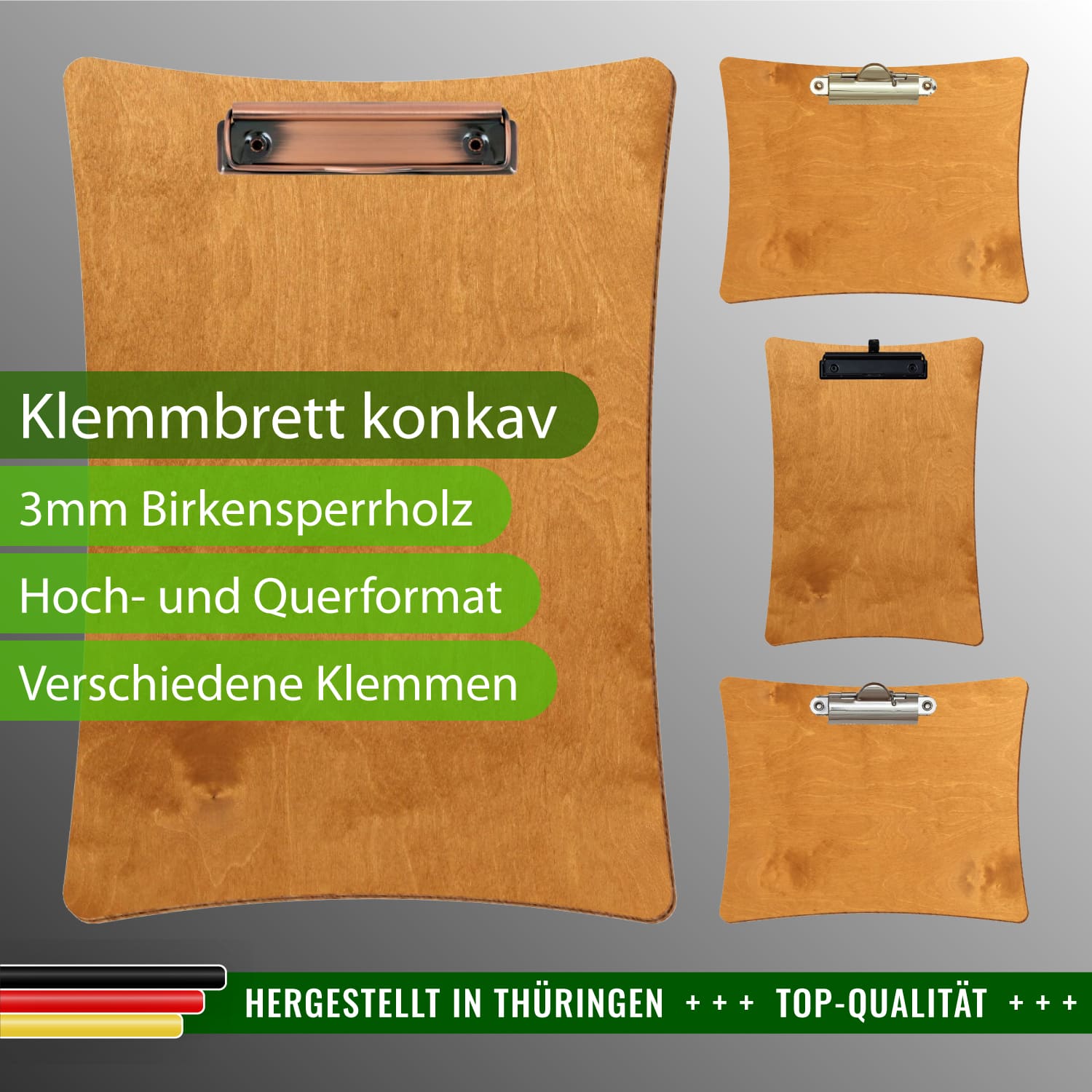 Klemmbrett konkav Birnbaum