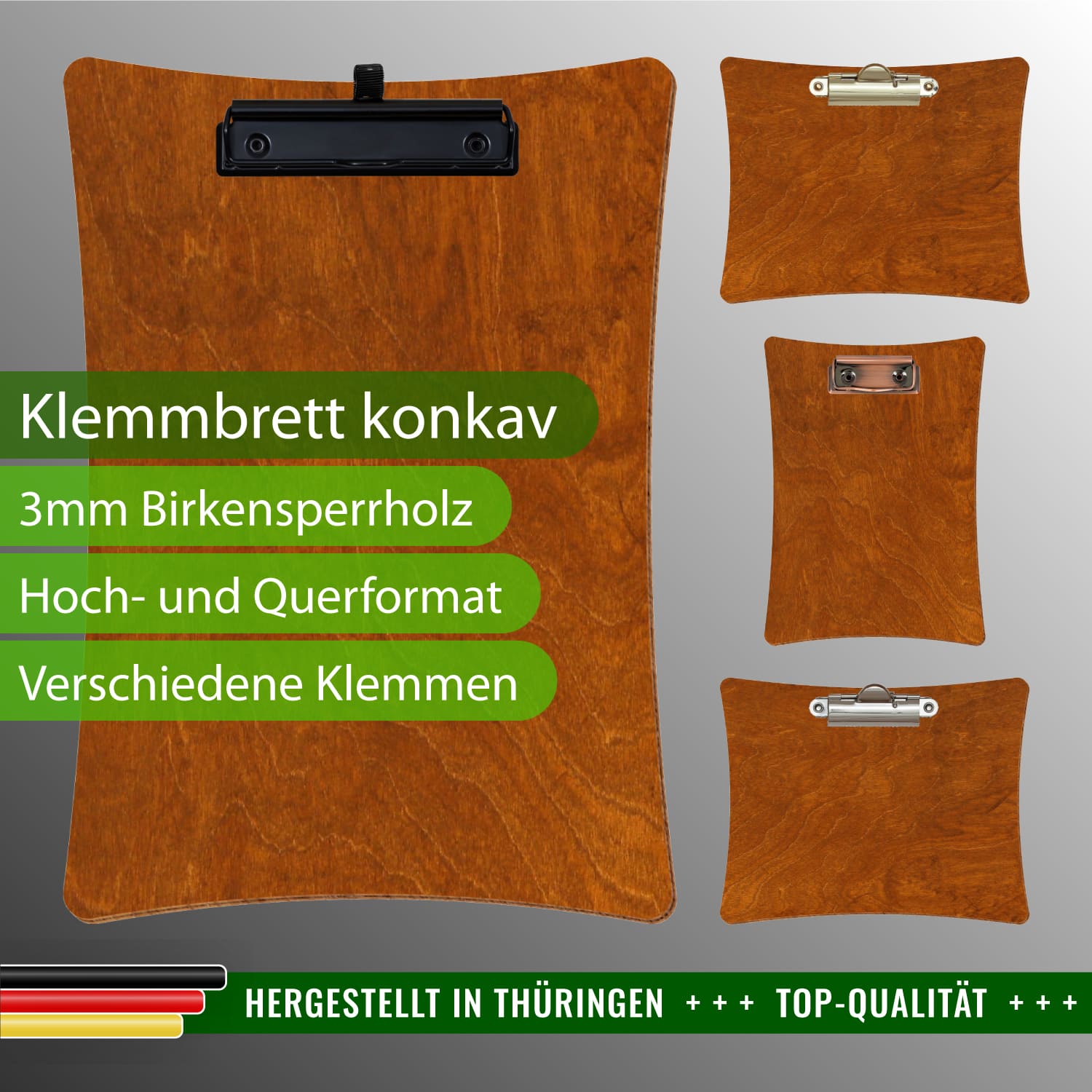 Klemmbrett konkav Rum