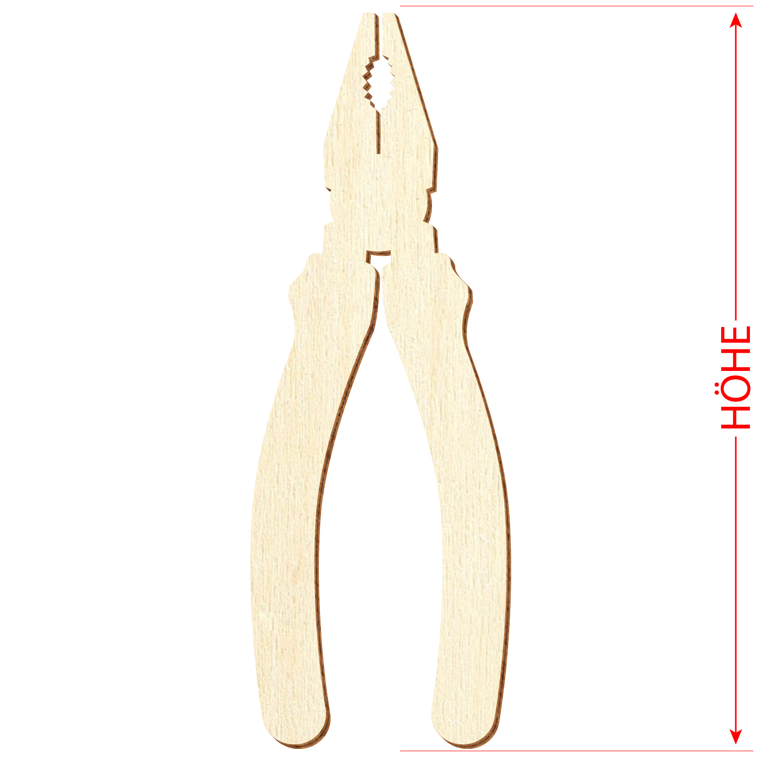 Kombizange Holz Zuschnitt 3-50cm - Maße
