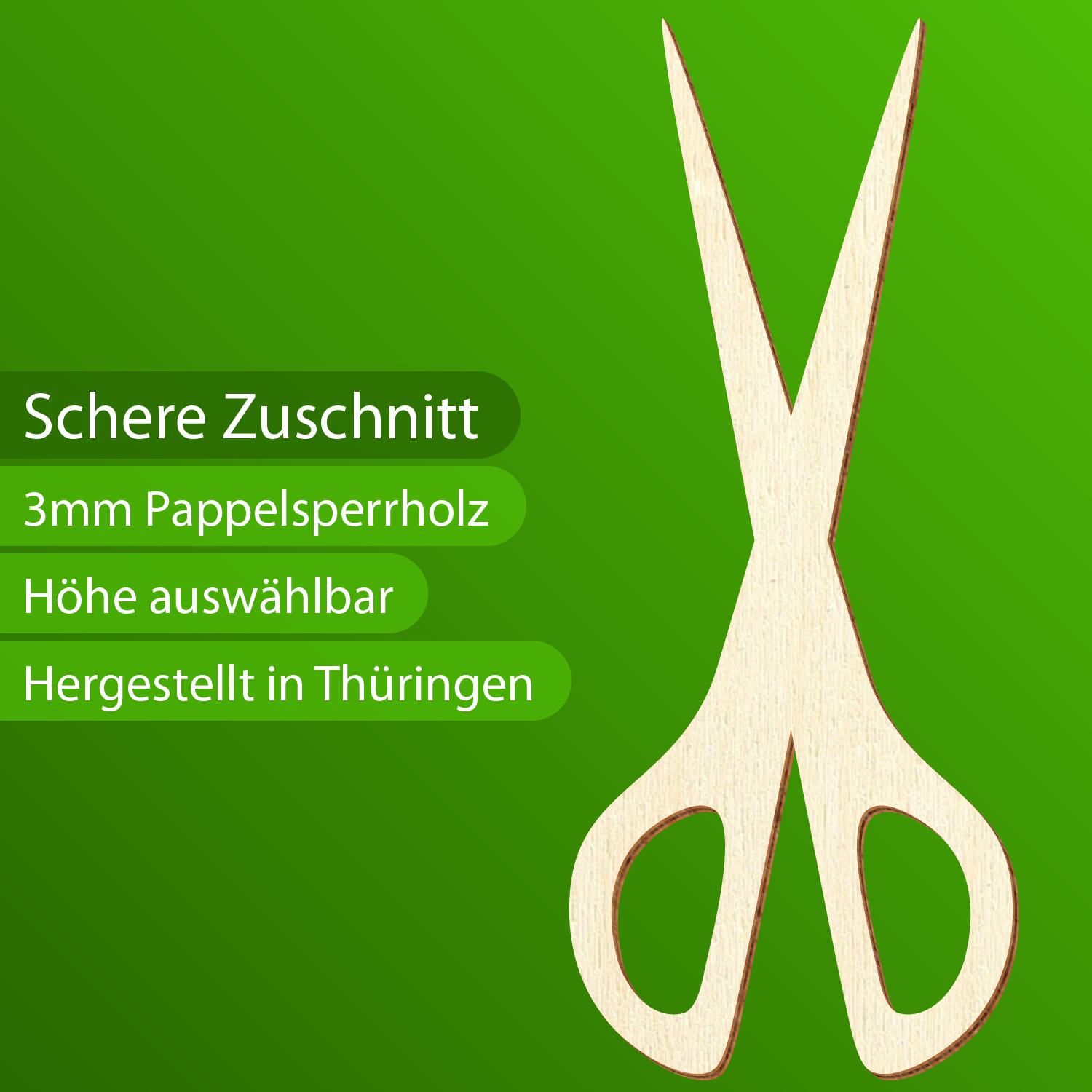 Schere Holz Zuschnitt 5-50cm