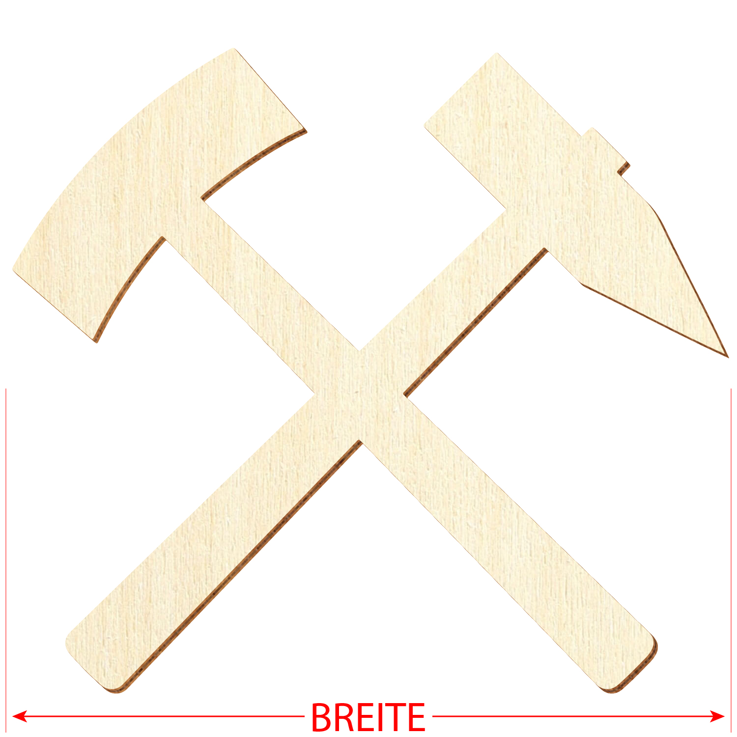 Schlägel & Eisen DIN21800 Holz Zuschnitt 5-50cm - Größe