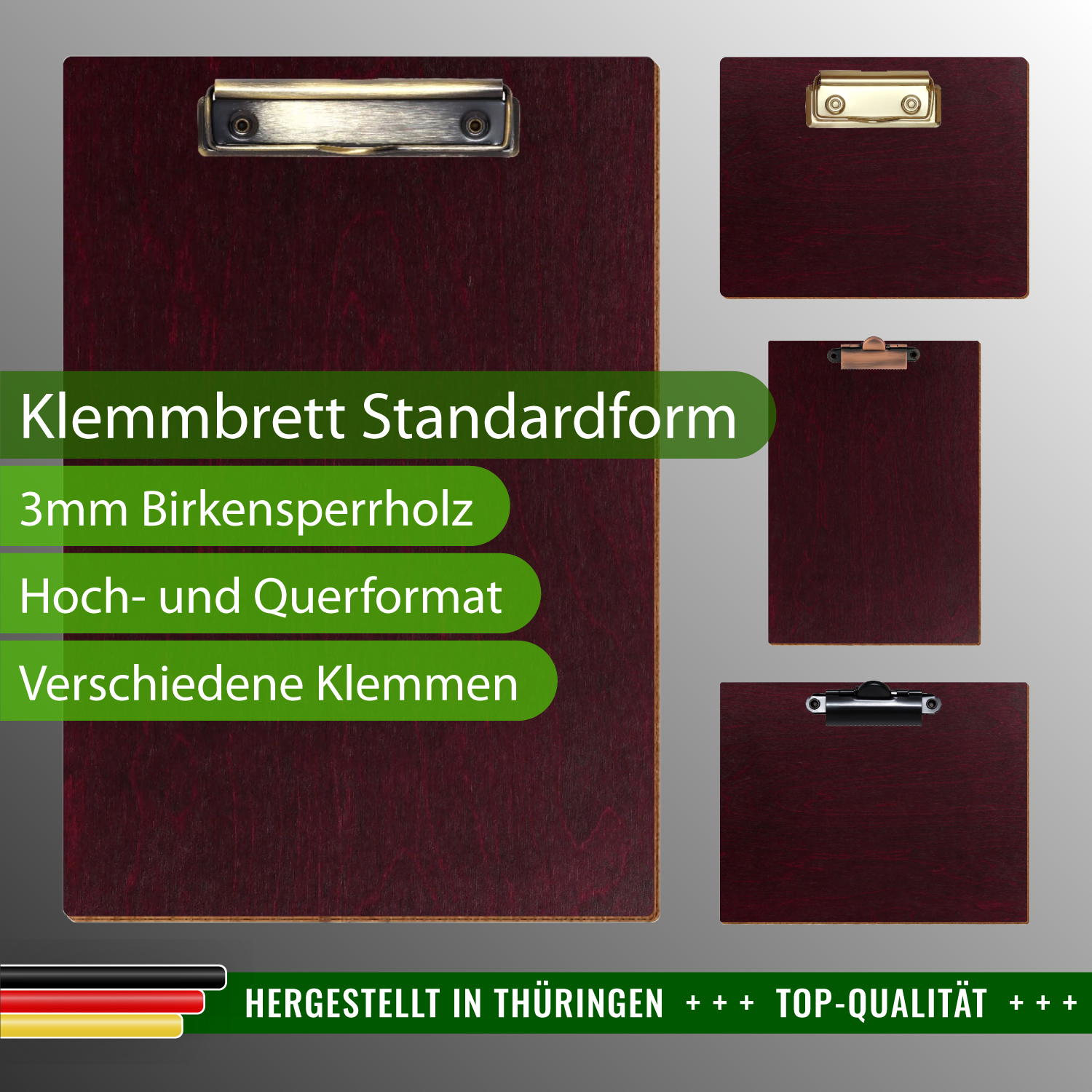 Klemmbrett Standardform Violett mit Produktinfos