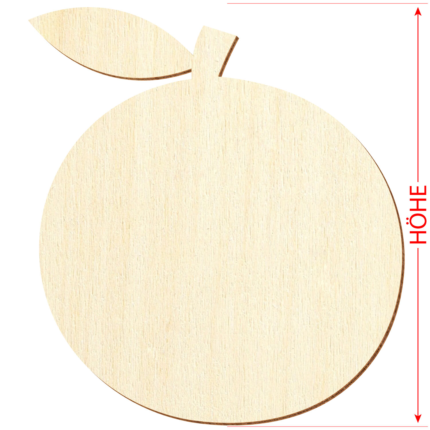Holz Zuschnitt Orange Höhe