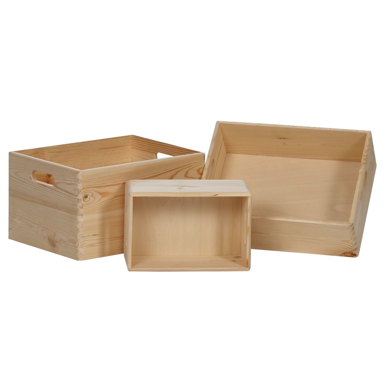 alle Holzboxen Holzkisten offen